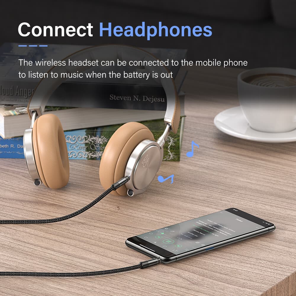 6FT 3.5mm AUX Audio Nylon Braided Cord Cable PC iPod Car Phone headphone more 4