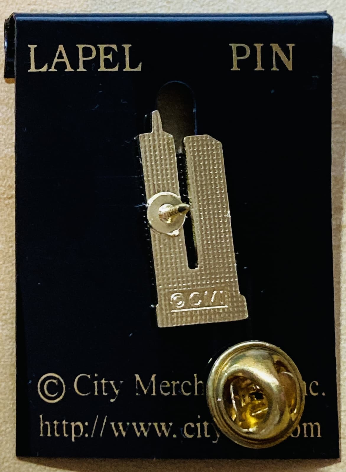 World Trade Center Lapel Pin Set of Four (4) WTC Pre - 9/11 2001 Orig Mint CMI 3