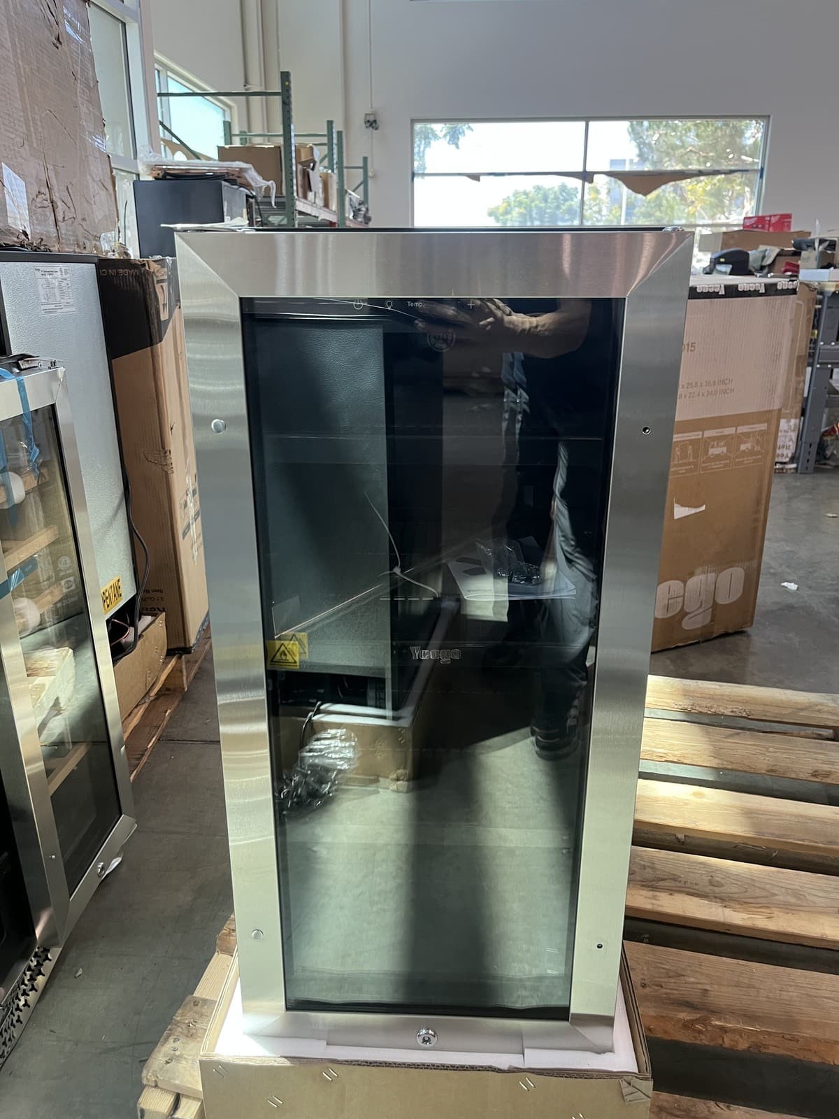 Yeego Beverage Cooler 15" Refrigerator 80 Cans Capacity Freestanding/Built-in 2