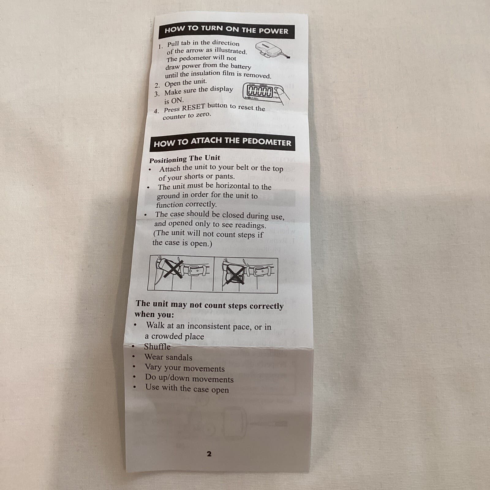 OMRON HJ-002 Step Pedometer - BRAND NEW 6