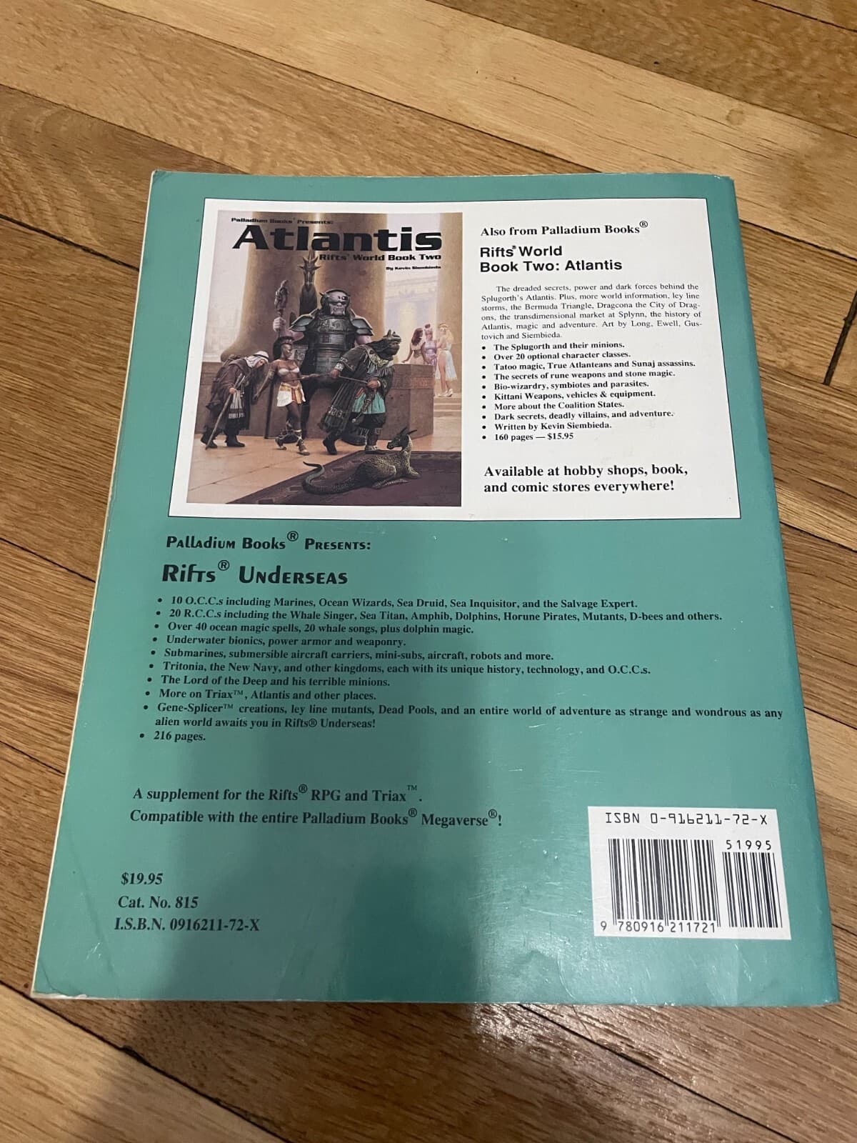 RIFTS Underseas Palladium Books 2