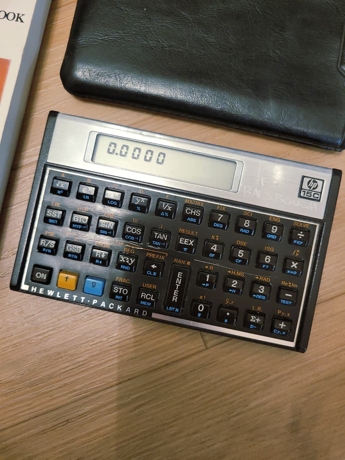 VTG Hewlett-Packard HP 15C Scientific Calculator W/Case & Manual TESTED 2