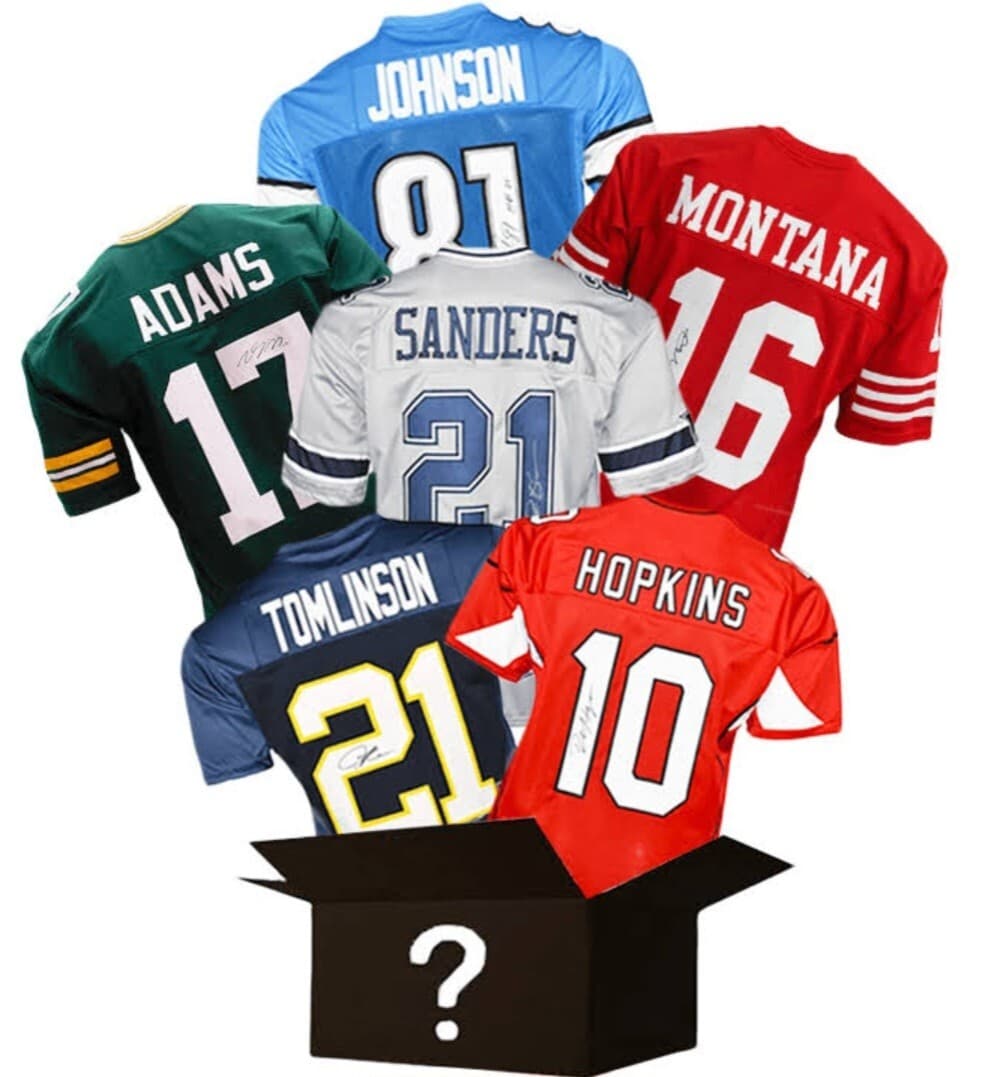 Random NFL Autographed Football Jersey - (Former/Current/HoF NFL Players) Signed 2