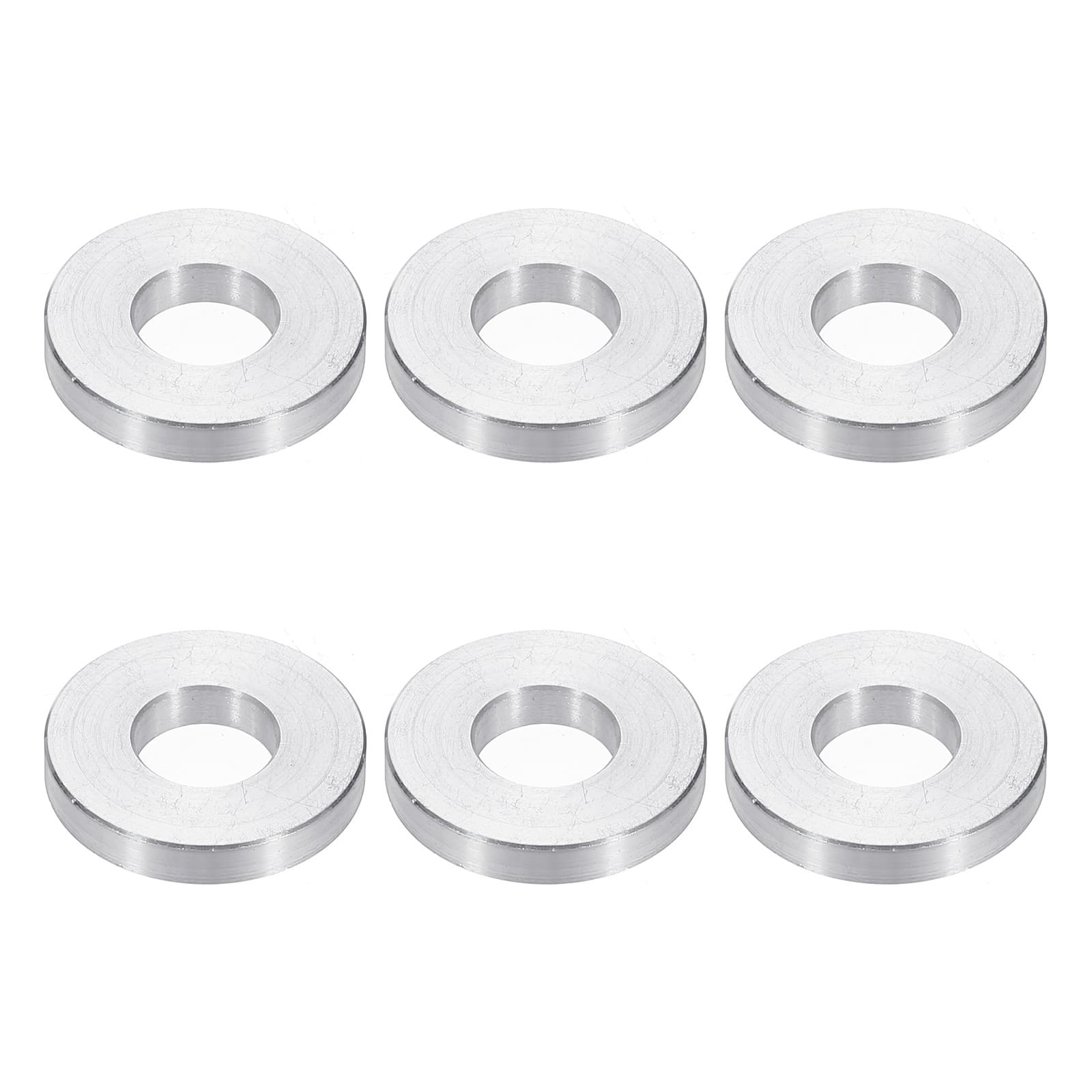 M10 Aluminum Spacers 6 Pcs Metal Spacers Aluminum 10.5mm ID x 24mm OD x 4mm L