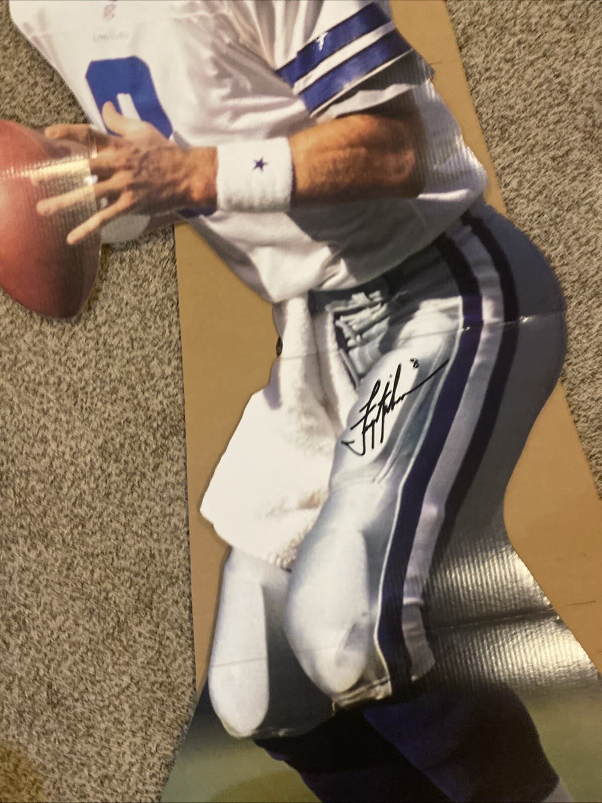 1997 Upper Deck Troy Aikman Life-Sized Cardboard Cutout Stand-Up - Brand New 3