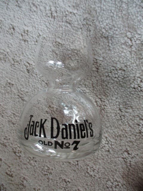 Jack Daniels Double Bubble Hourglass Shot Glass Jigger  No 7 Larger  6 oz Size 2