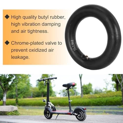 2 Pack of 10x2.50 Inner Tubes with 90° Bent Valve Stem Replacement for  4