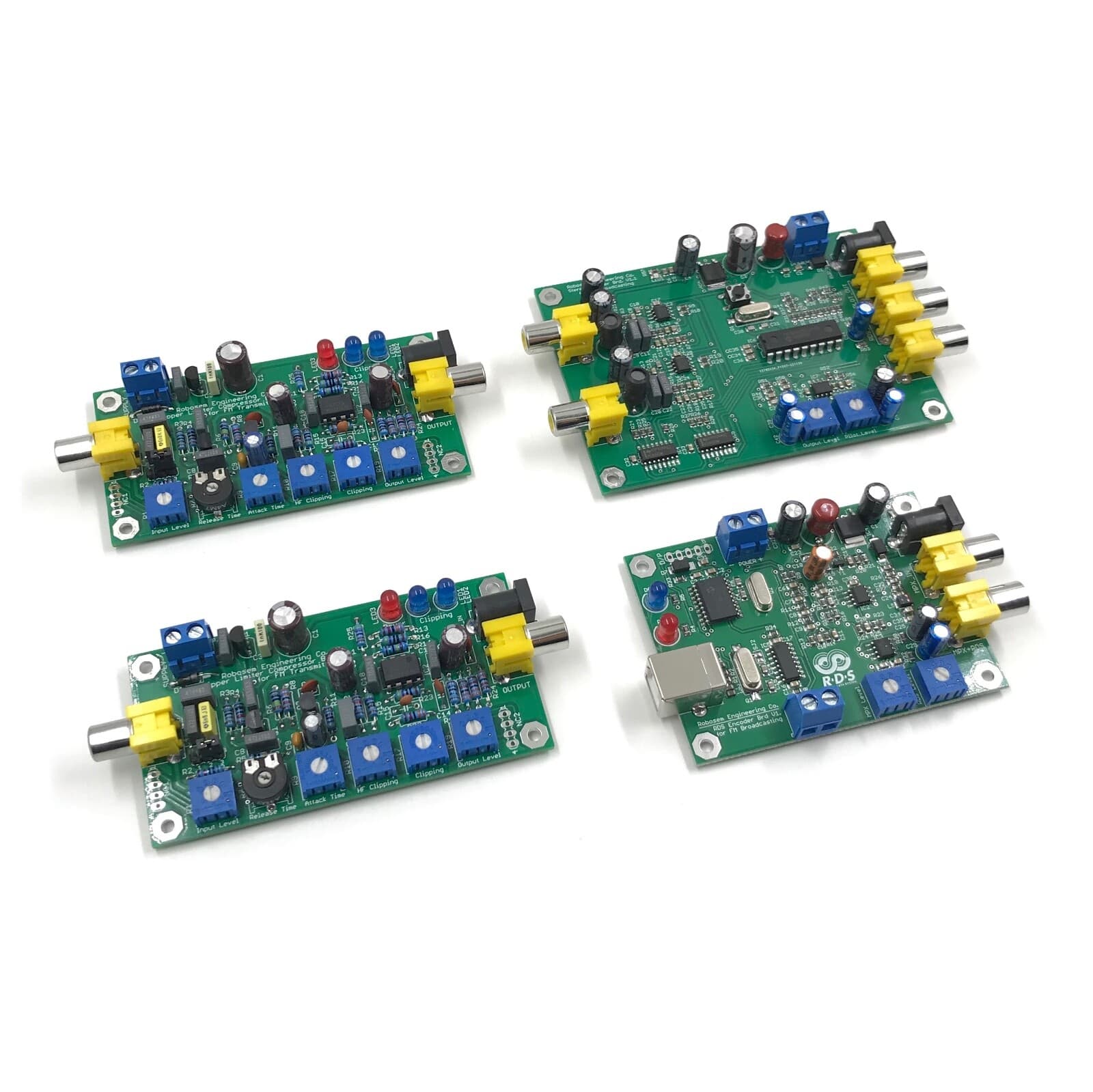 Stereo FM Broadcasting Kit, PLL FM Transmitter, RDS + Stereo Encoder, FM Limiter