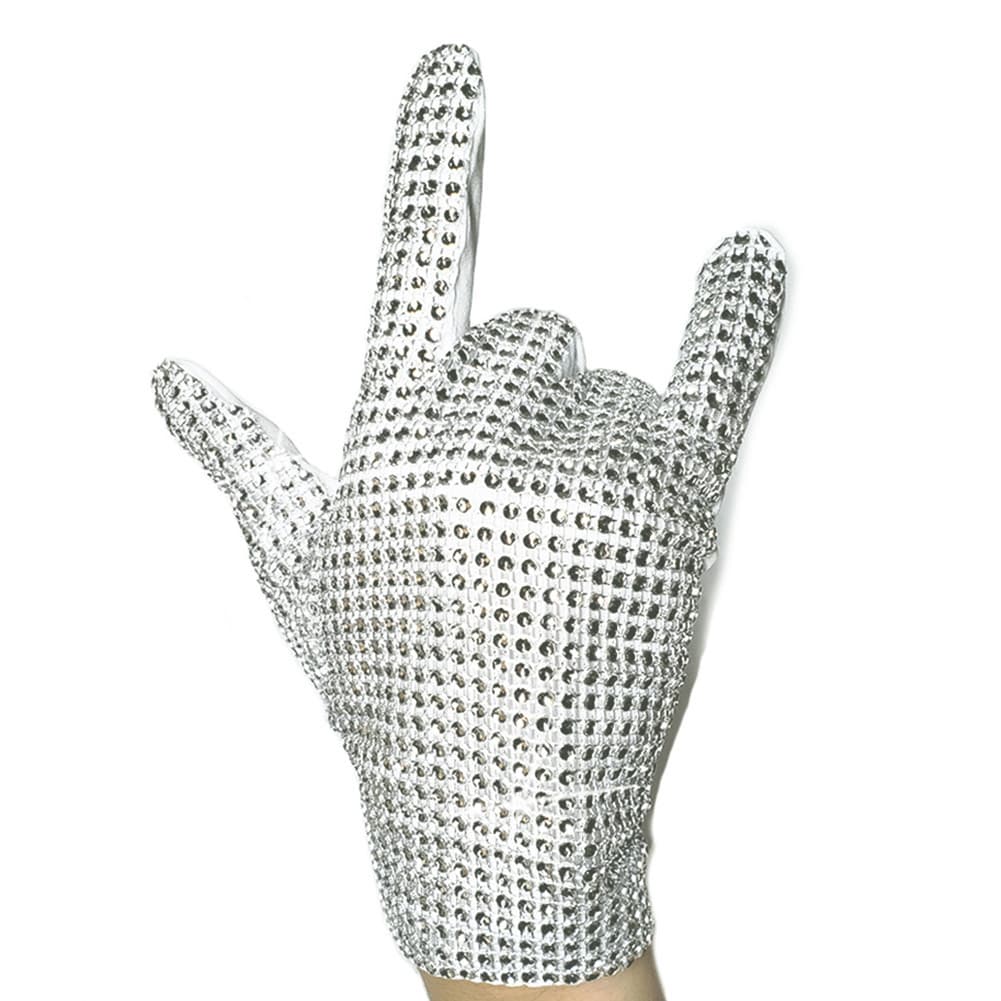 Michael Gloves Silver Single Side Drill Gloves for Halloween 3