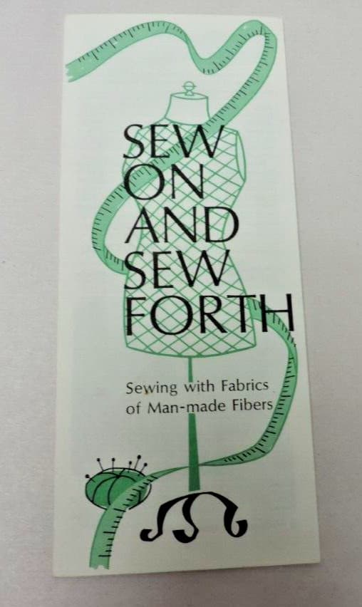 3 1970s Sewing Educational Pamphlets Lot: Fabric Information 2