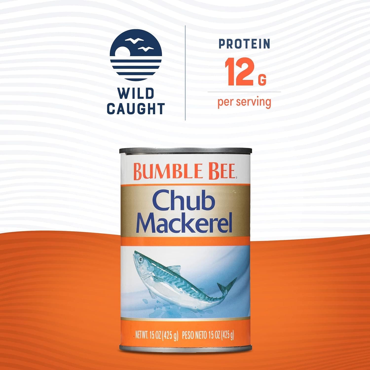 Bumble Bee Chub Mackerel Canned Fish 15Oz Pack Of 12 High Protein Tuna Swap 2