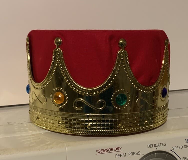 Jerry The King Lawler Signed Replica King Crown Royal Adult NOT WORN Autographed 5