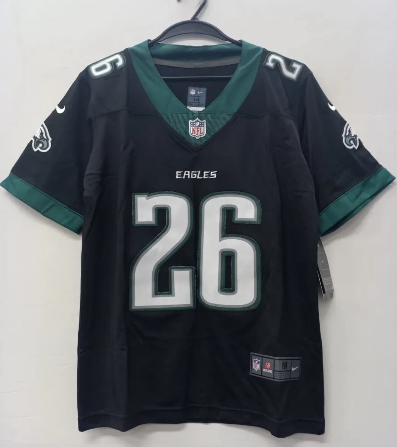 Saquon Barkley#26 Philly Eagles KID Jersey Black YOUTH Medium Stitched 2