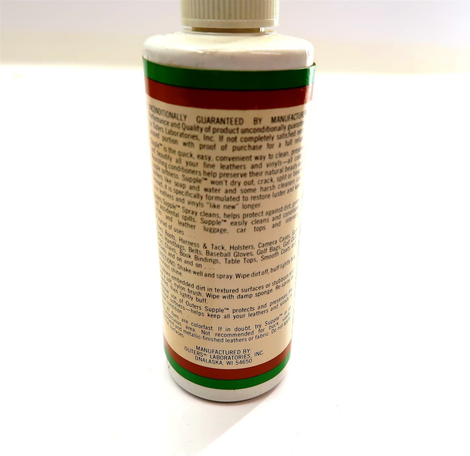 Vintage OUTERS Supple Leather & Vinyl Cleaner / Conditioner in 4 oz Spray Bottle 3