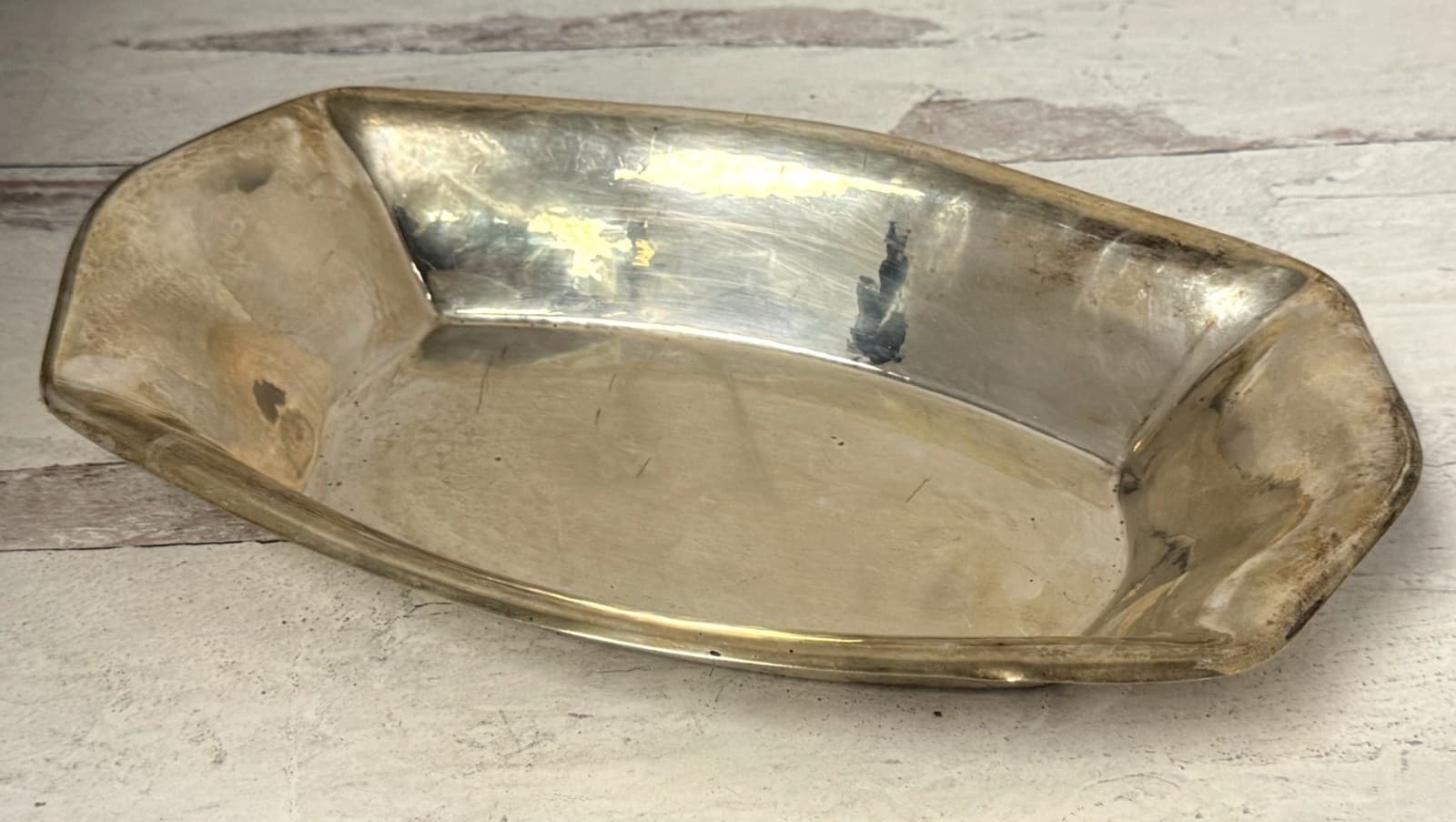 Antique MH Wilkens & Sohne German 830 Silver Bread Serving Tray 353g #7211 3