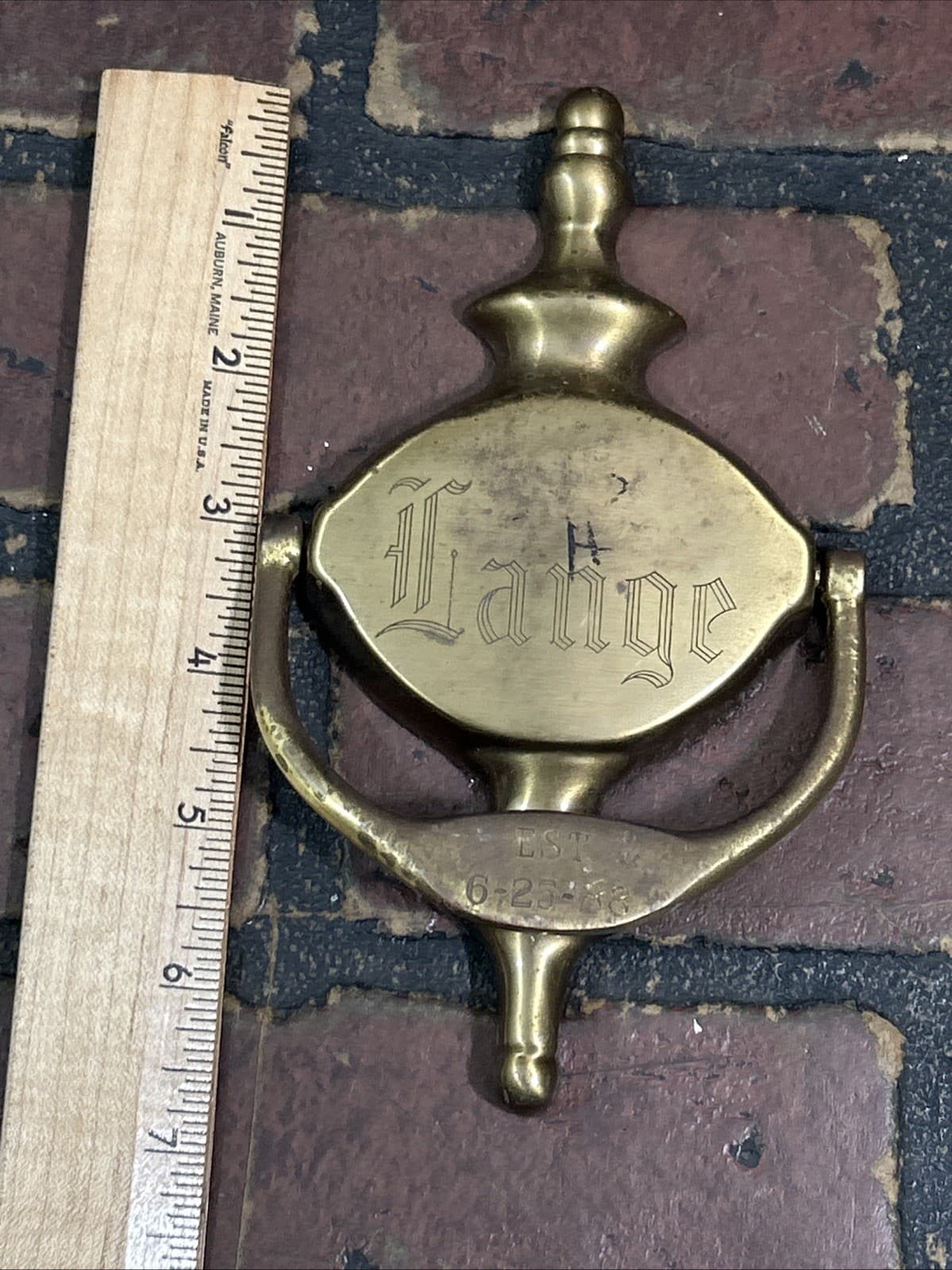 Vintage Brass Door Knocker Traditional Look 6