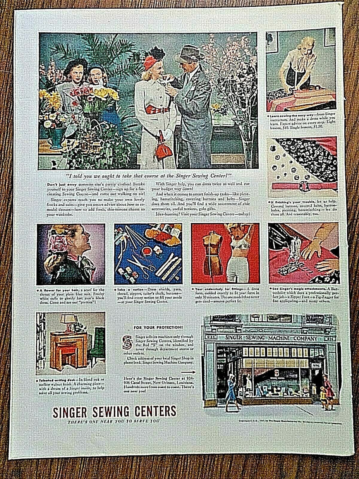 1947 Singer Sewing Centers Machine Centers Ad 1947 Hickok Ad Leather Jockey