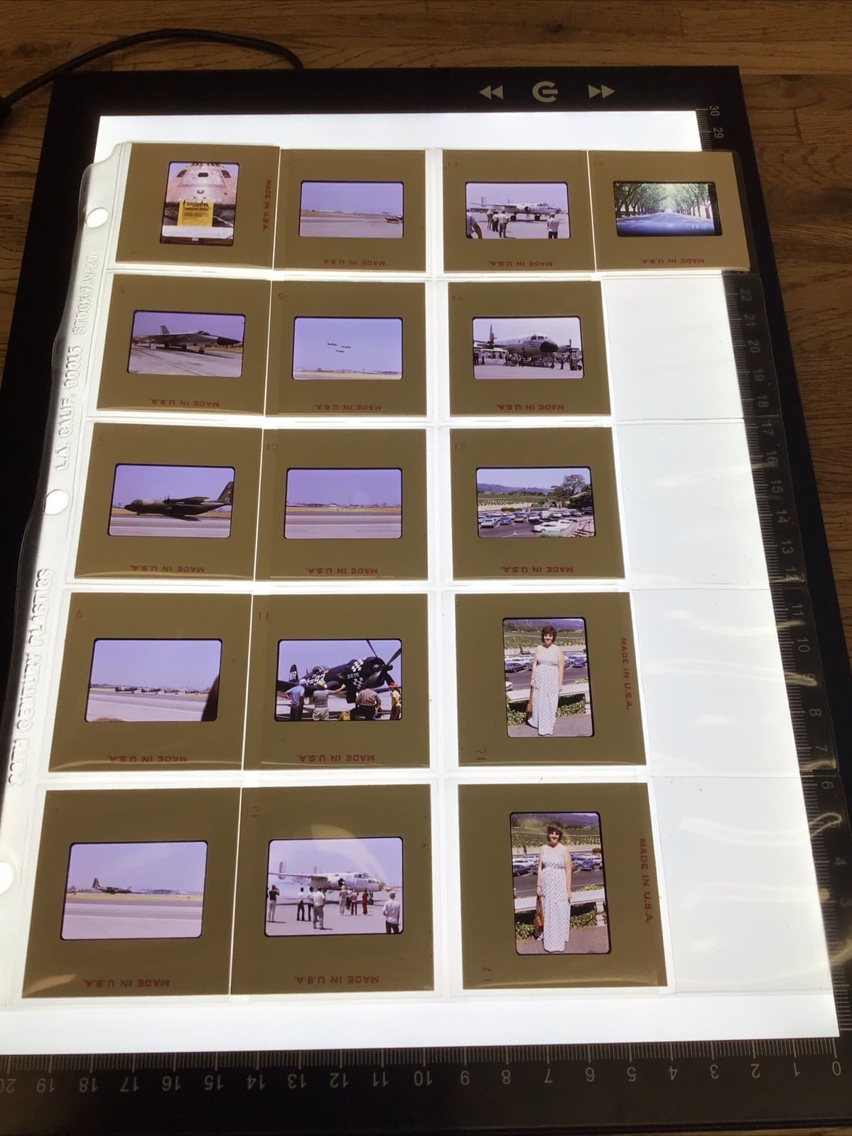 Lot Of 16 Vintage 1974 Air Show Airplane 35mm Slides QU-3
