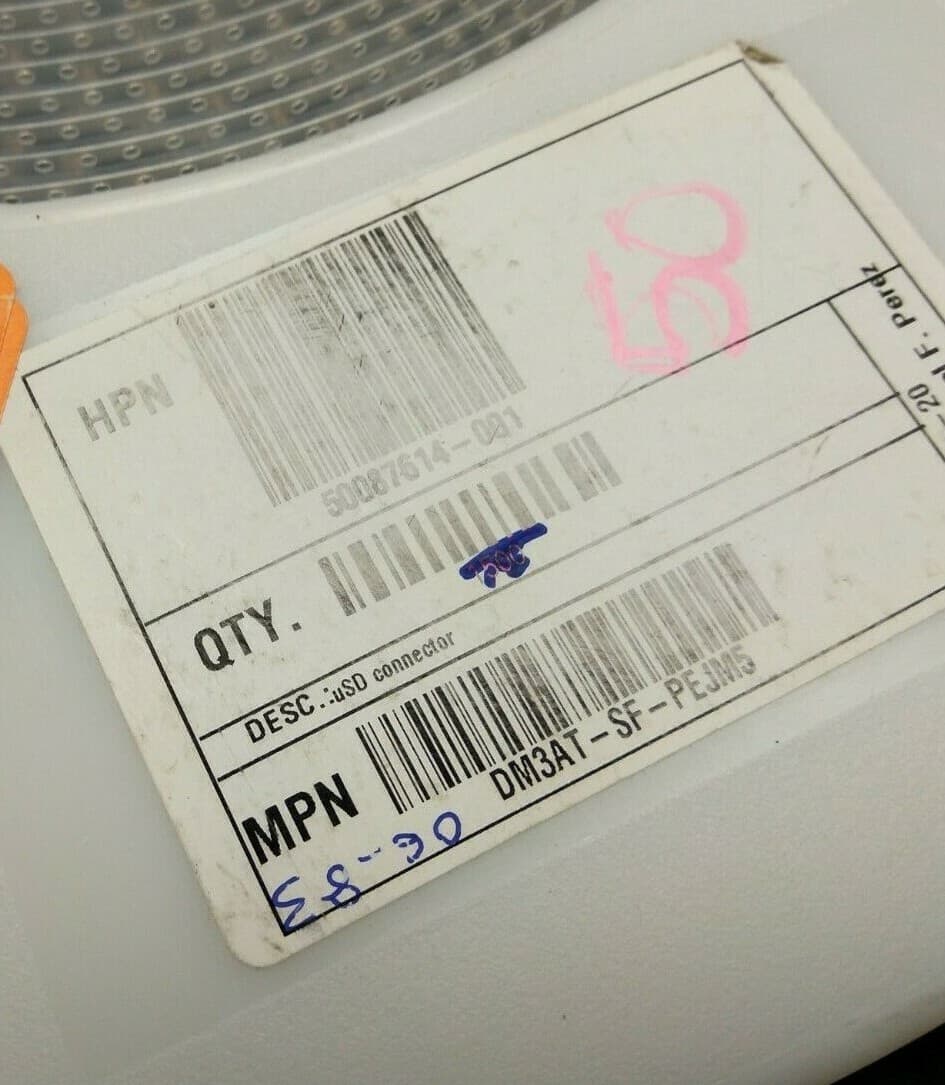 30pcs x DM3AT-SF-PEJM5 DM3 Low Profile Push‐push microSD Card Connector 5