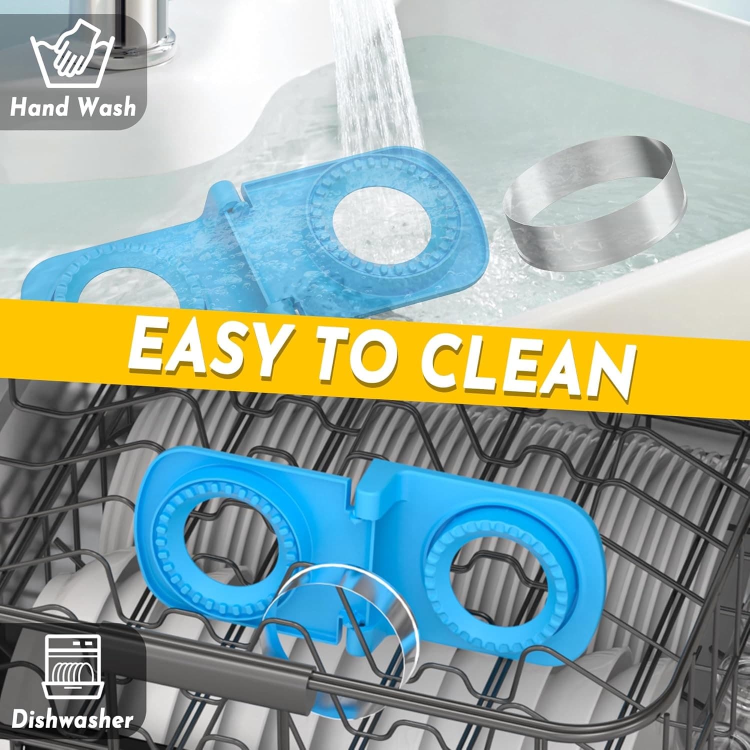 Stainless steel crustless sandwich cutter for kids w/ fruit picks 4