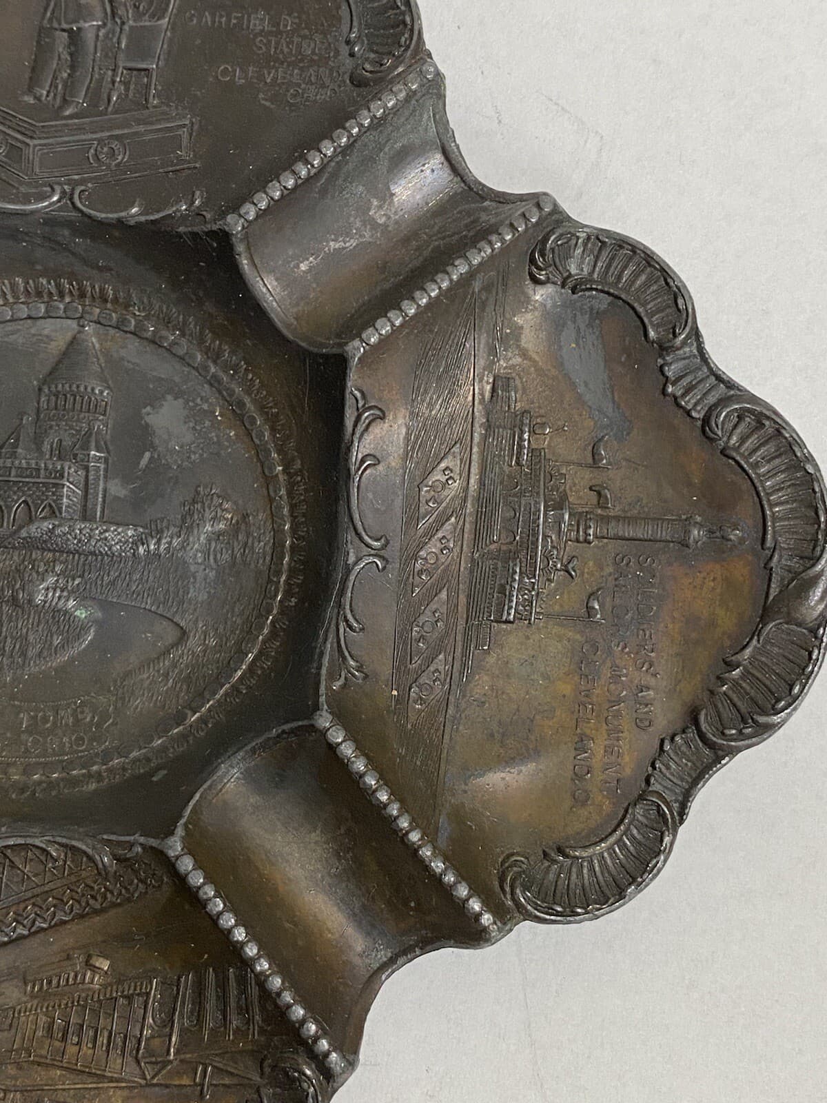 Vtg Garfield Statue Tomb Cleveland Ohio Souvenir Soldier Sailor Monument 4