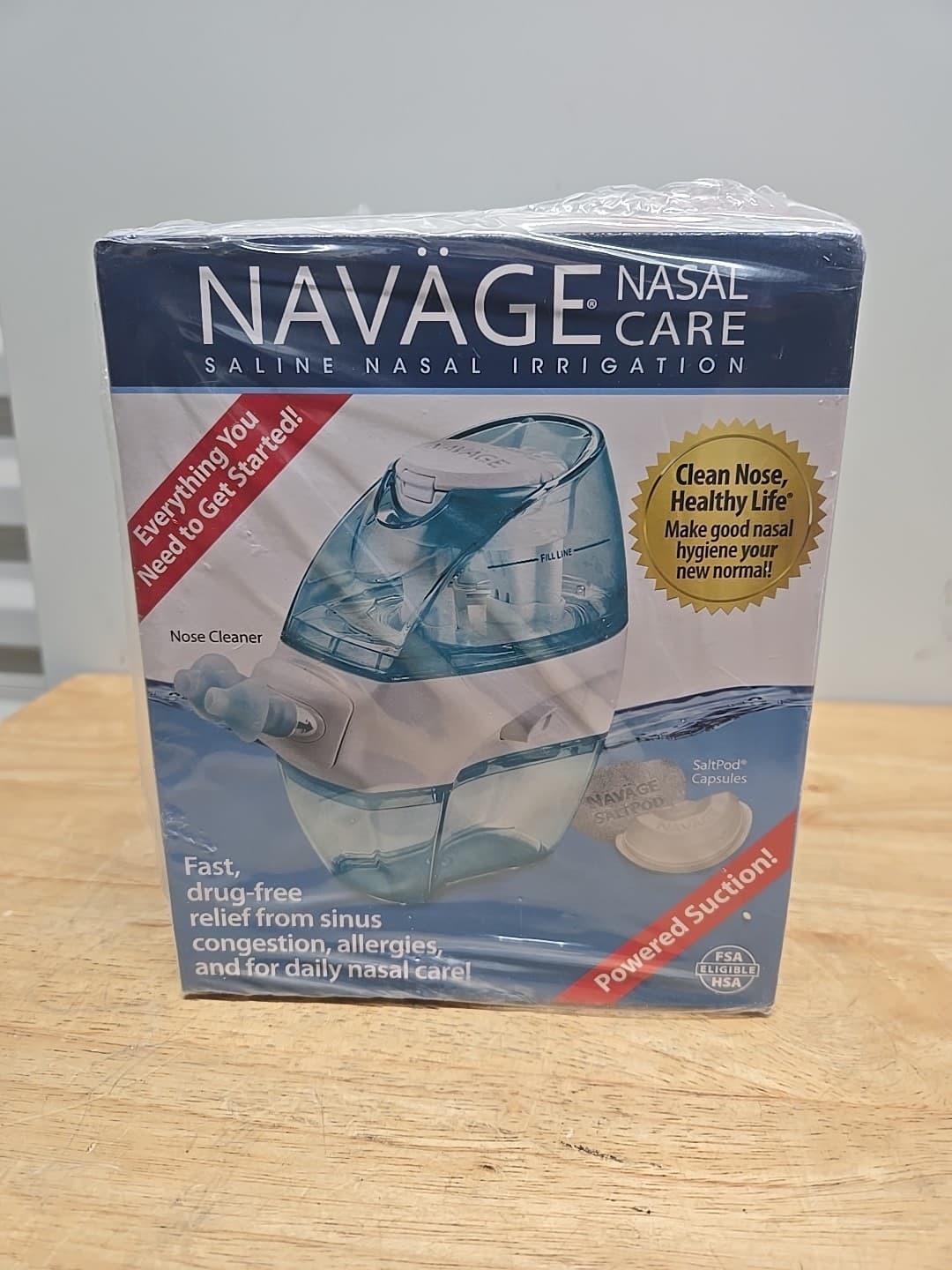 Navage Essentials Bundle, Navage Nasal Irrigation System With Countertop Caddy