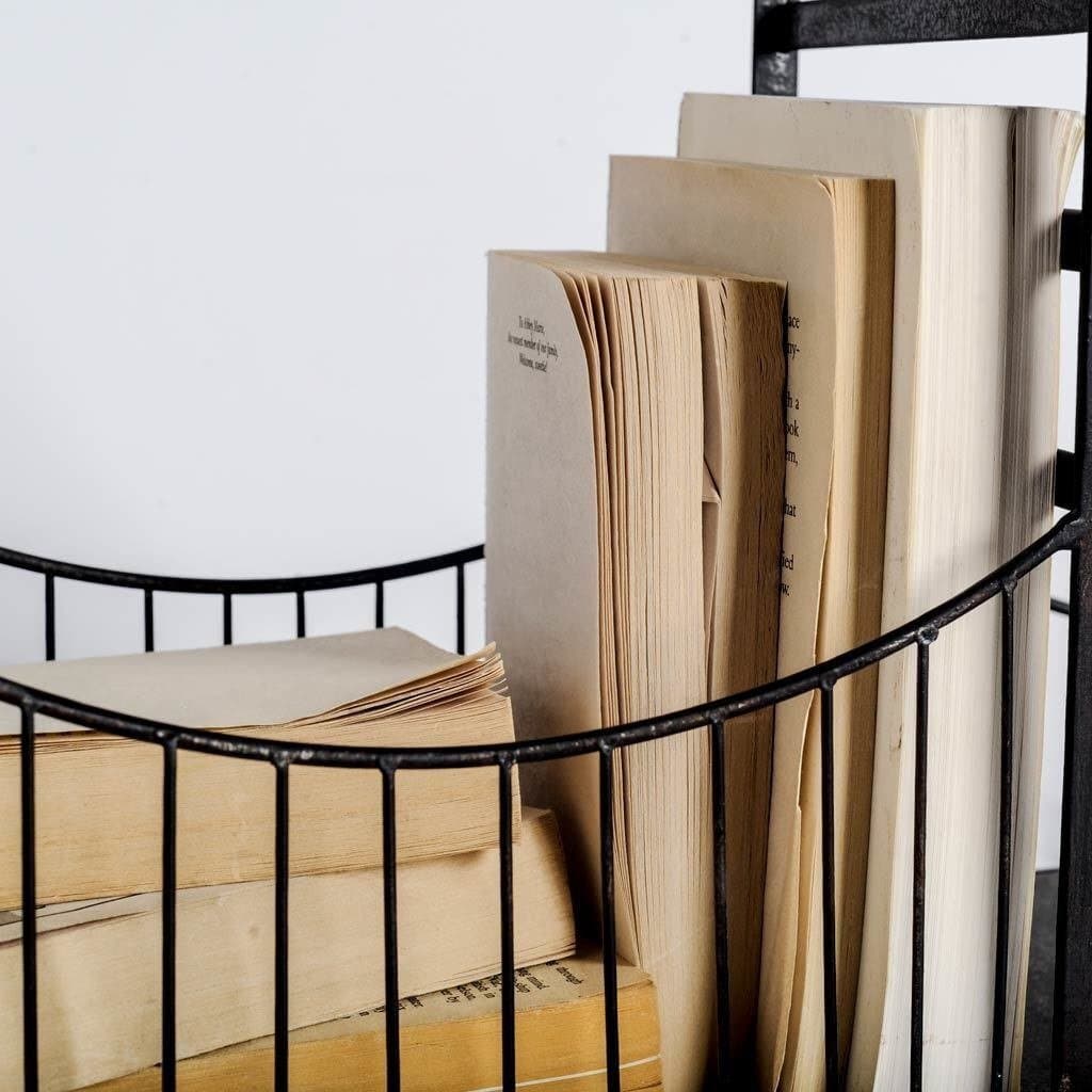 Sturdy,Unique and Durable Mercana Fran Black Metal Bridge Shelf, Ideal for 3