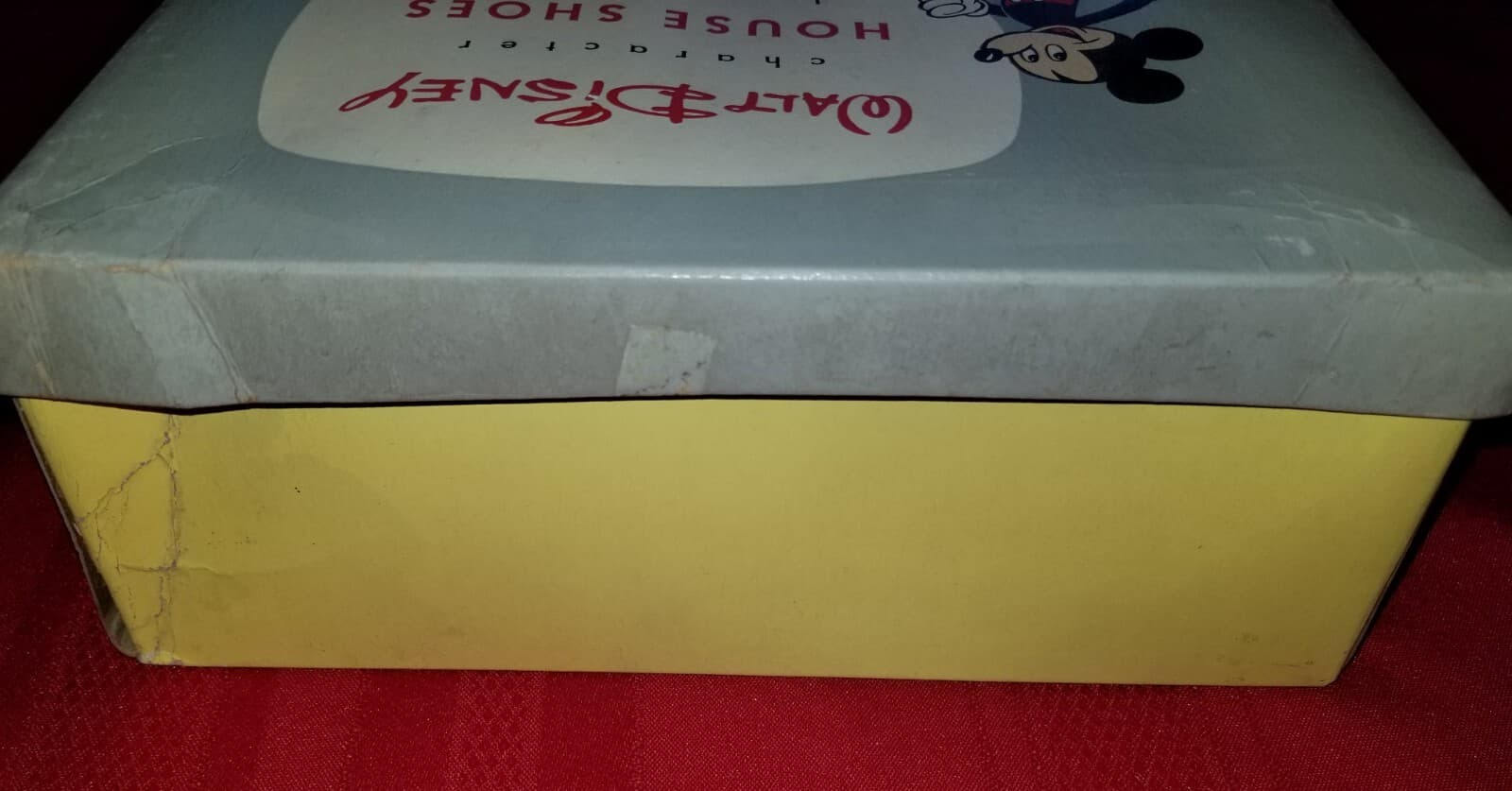 Walt Disney house shoes by Trimfoot 1950s vintage BOX ONLY Thumper Mickey Mouse 4