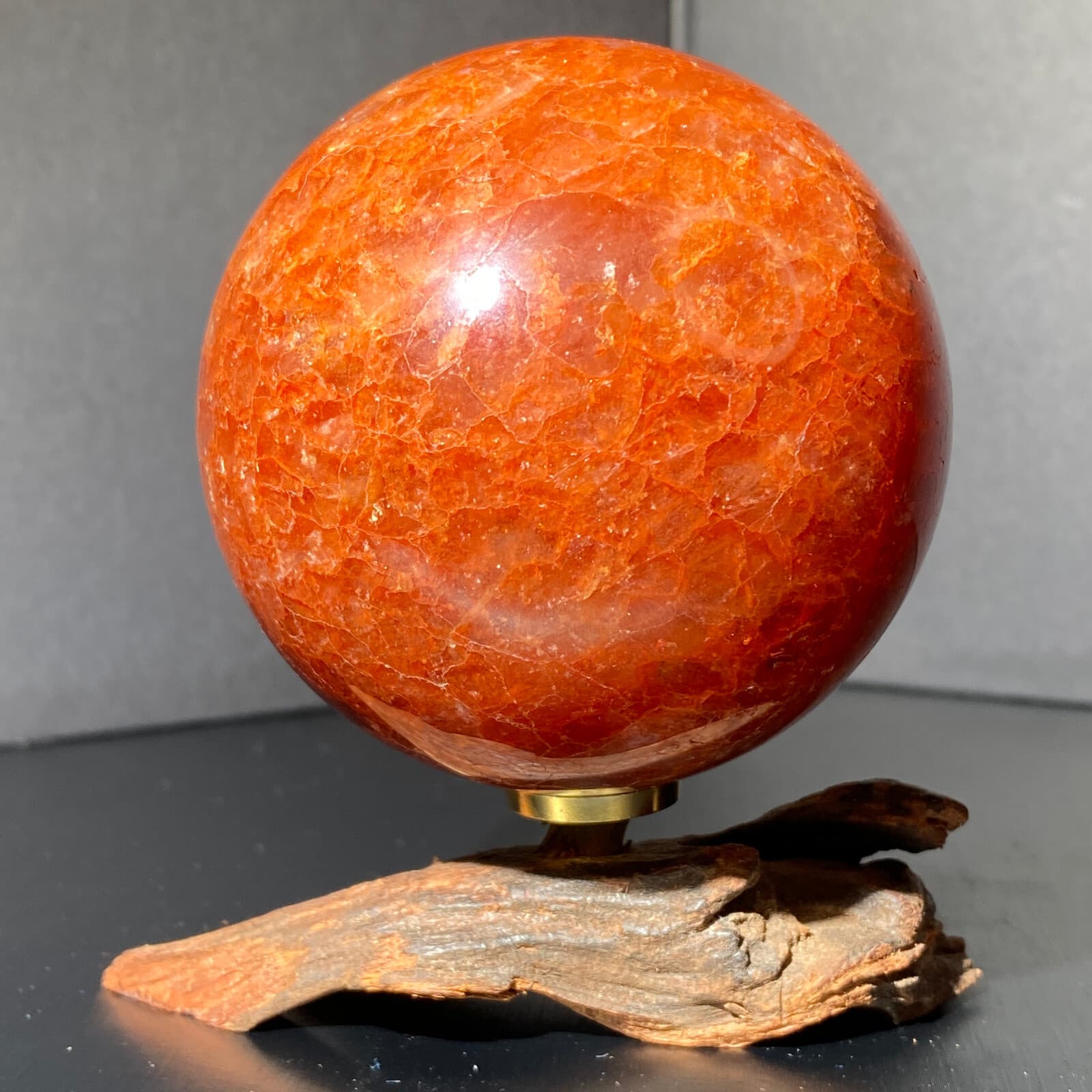 492g natural strawberry quartz sphere crystal polished ball healing decor 5