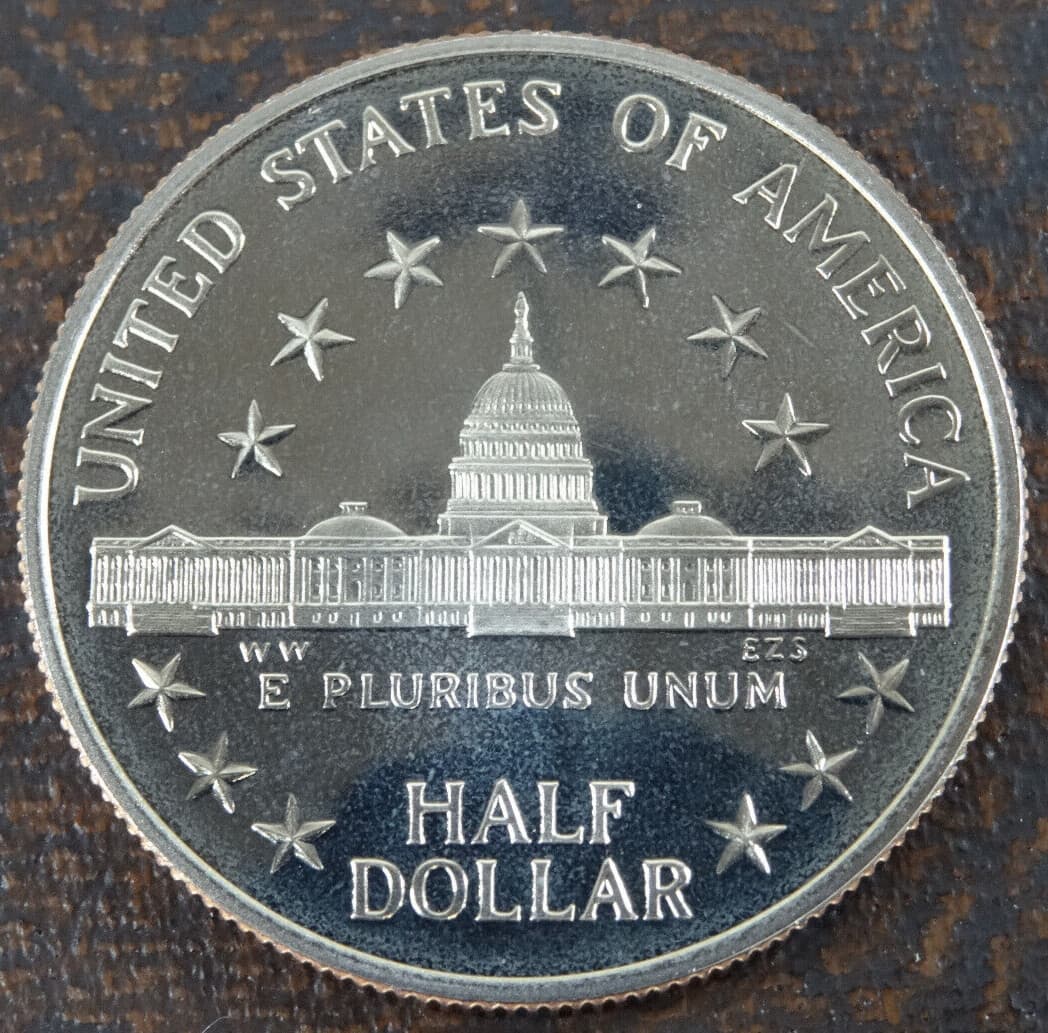1989-S Congress Bicentennial Proof Half Dollar US Mint Clad Coin Commemorative 2