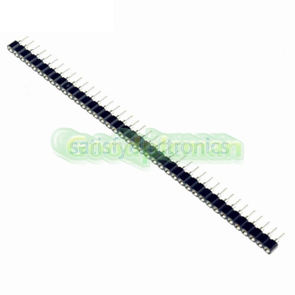 5PCS Strip Tin PCB Female IC Breakable 40pin Single Row Round Header Socket 4