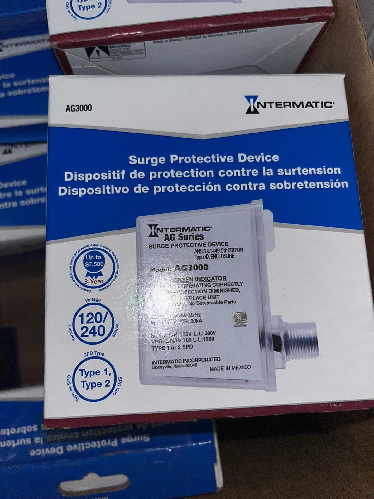 5th edition Intermatic AG3000 120/240 VAC Universal HVAC Surge Protective