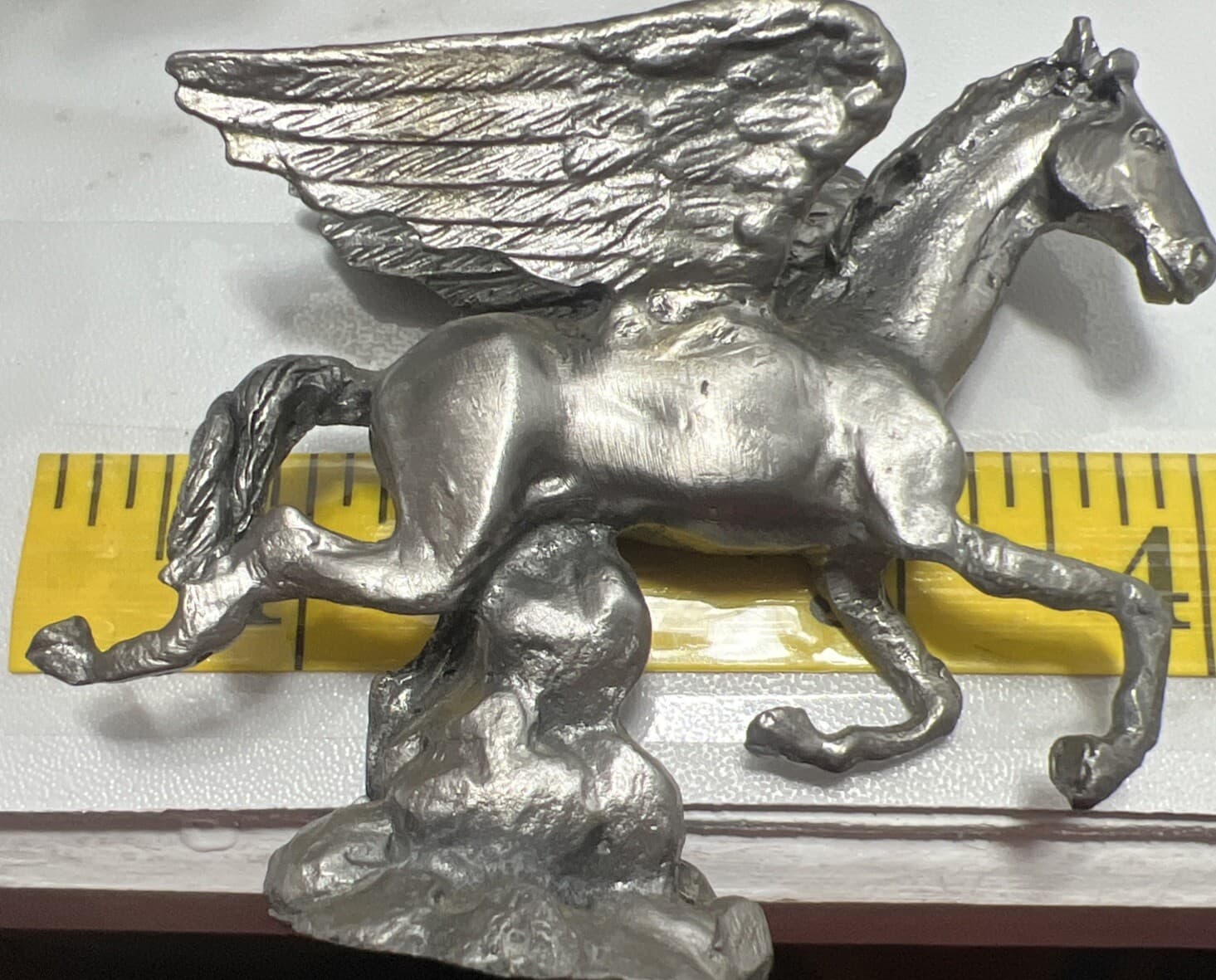 Vintage Pewter Pegasus 3" Tall Figurine Extremely Rare Perth? 2
