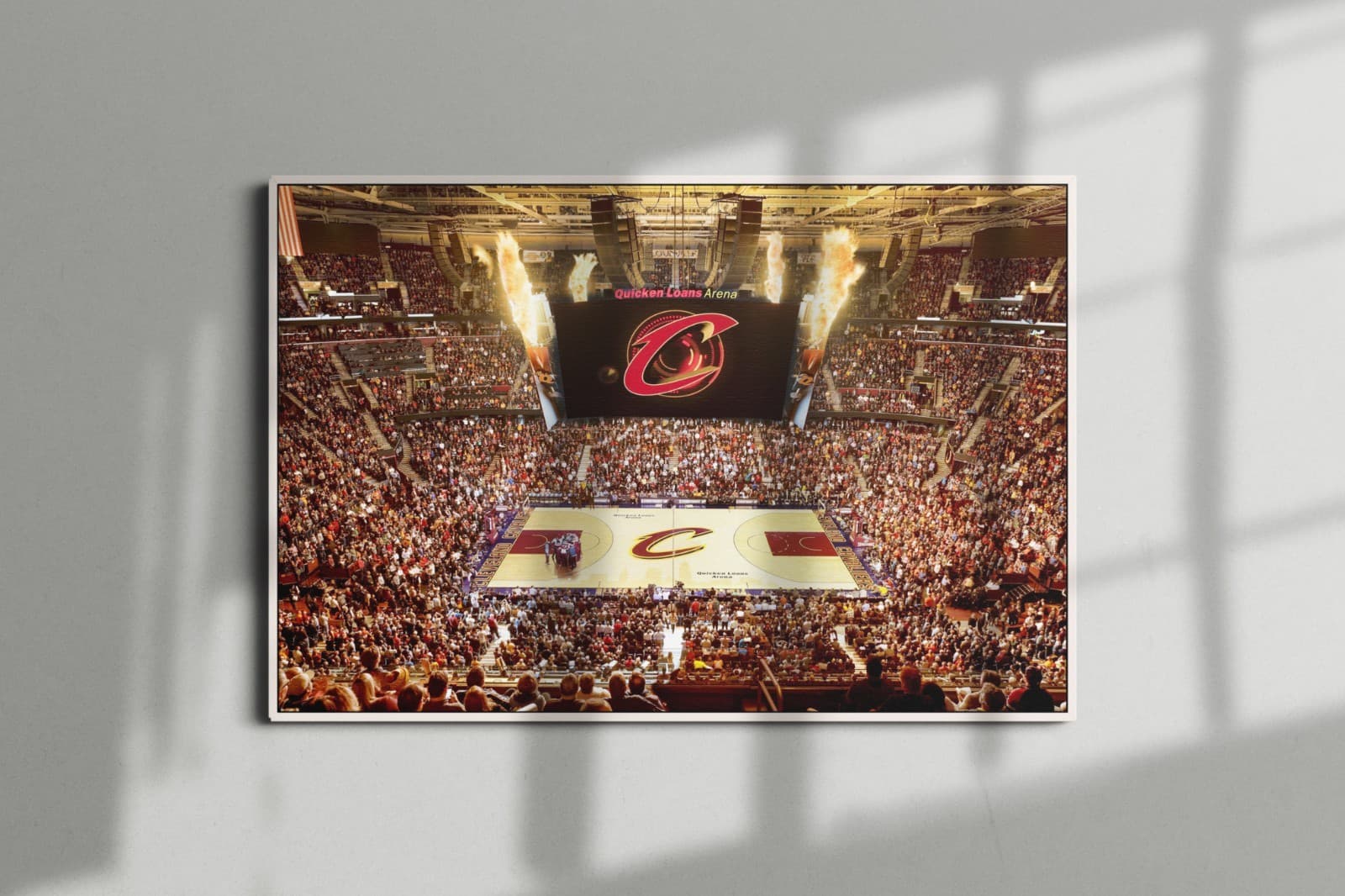 Cleveland Cavaliers Arena Poster or Canvas -  Cleveland Cavaliers Wall Art 2