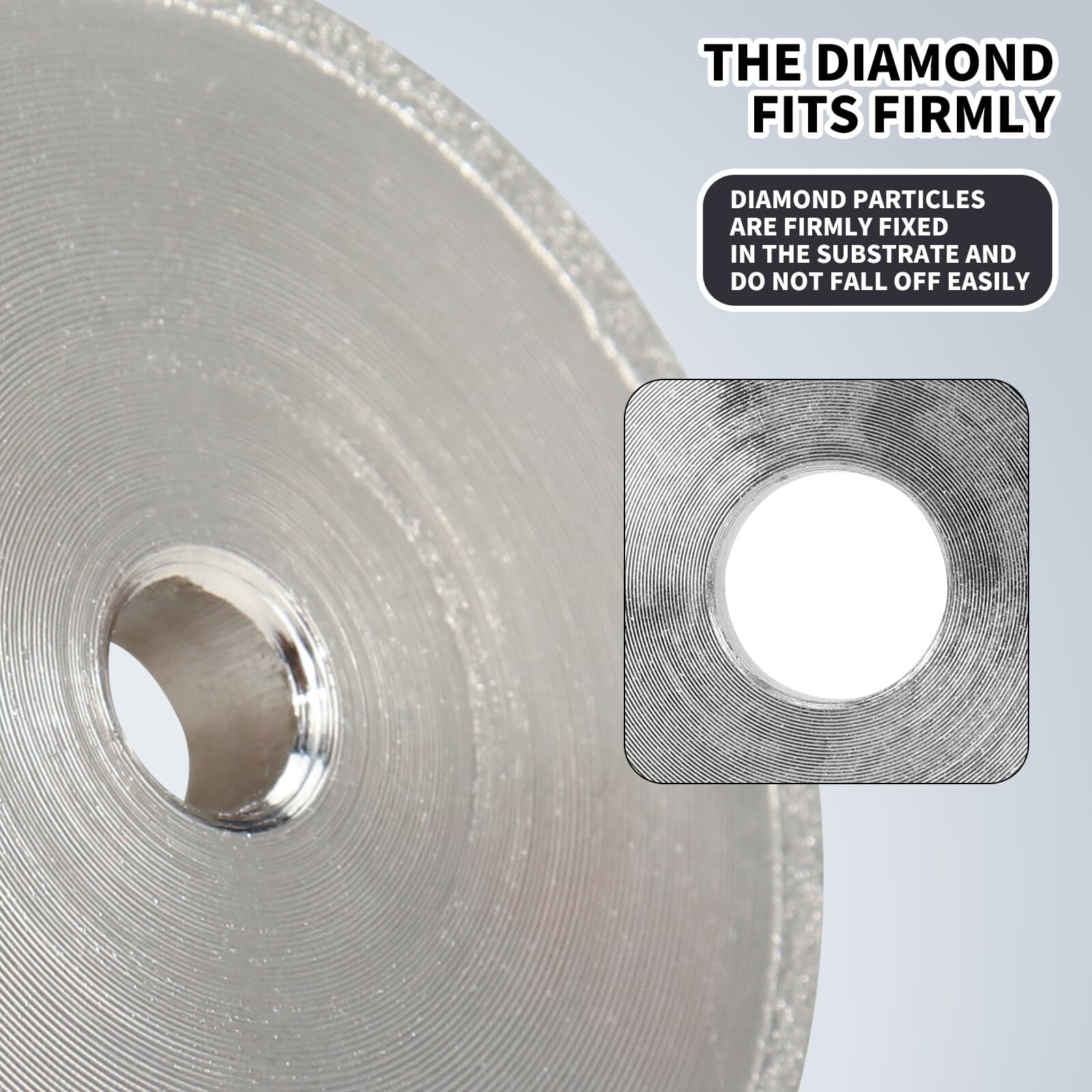 2Inch Diamond Grinding Wheel with 1/4" Mounting Mandrel for Drill Die Grinder 4