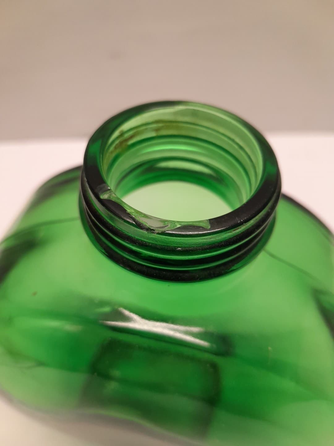 Vintage Sunsweet Prune Juice 1930's 40's Canteen Style Green Glass Bottle Jar 4