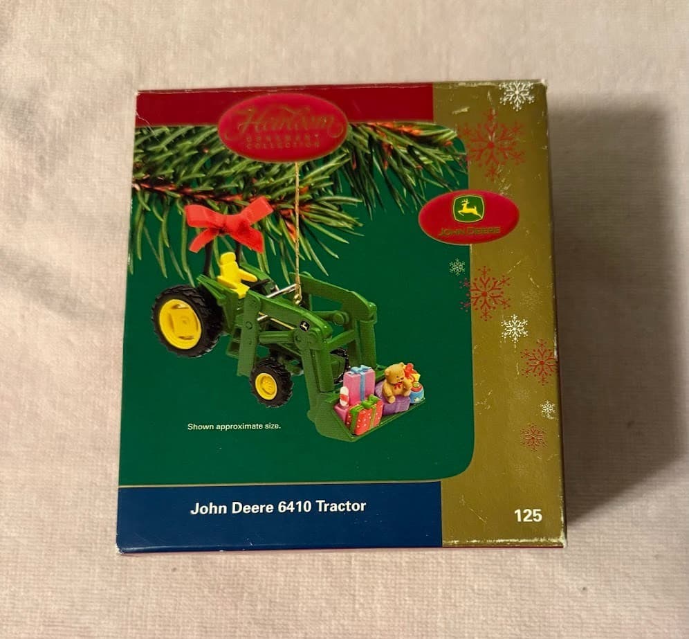 Carlton Heirloom Ornament Collection John Deere 6410 Tractor in Box