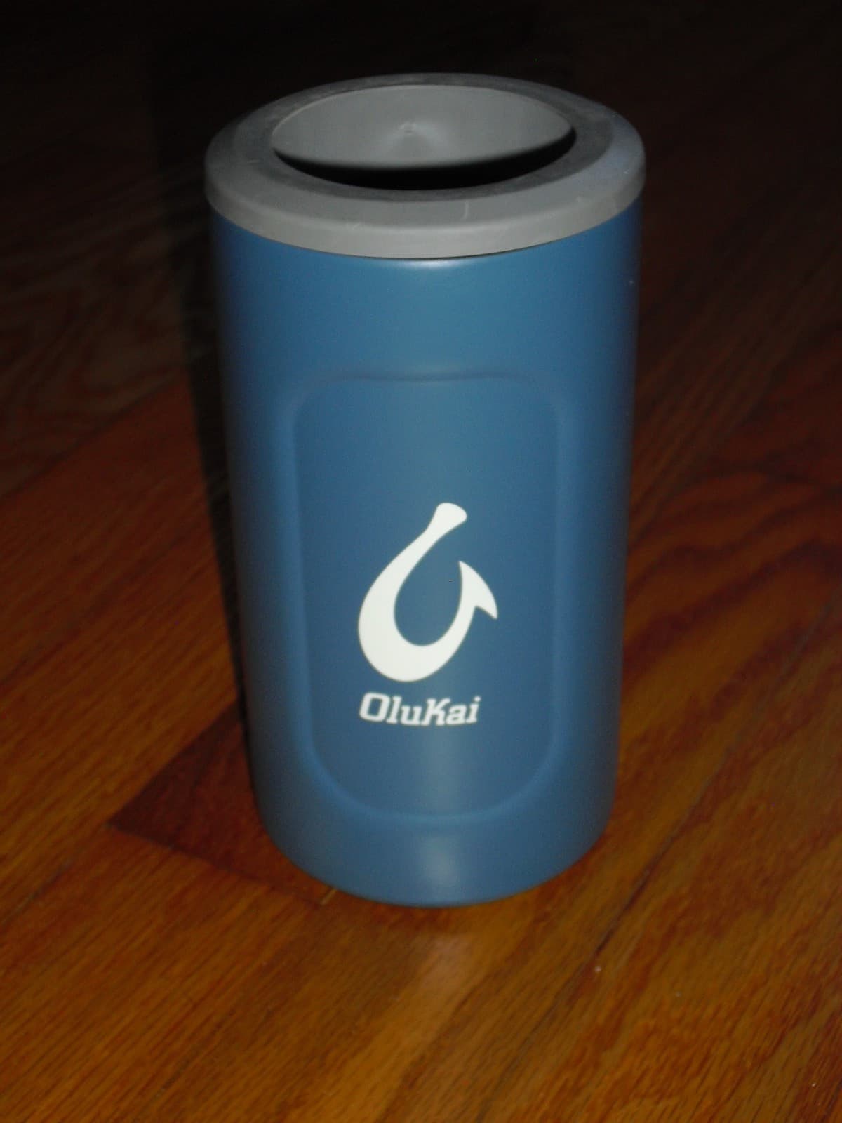 OluKai Stainless Steel Teal Blue Can Bottle Insulator Koozy 12 oz 2