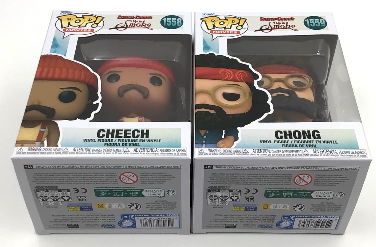 Funko Pop! Cheech & Chong Up in Smoke Cheech #1558 & Chong #1559 Set of 2 5