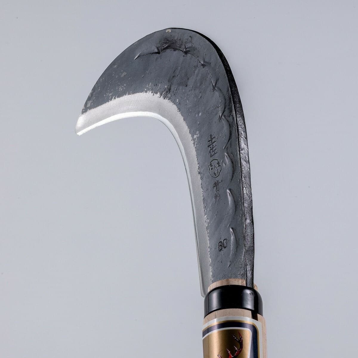 "OJIKA" Sickle Aogami Steel Climbing Sickle Double Bevel, 360mm 230g 2