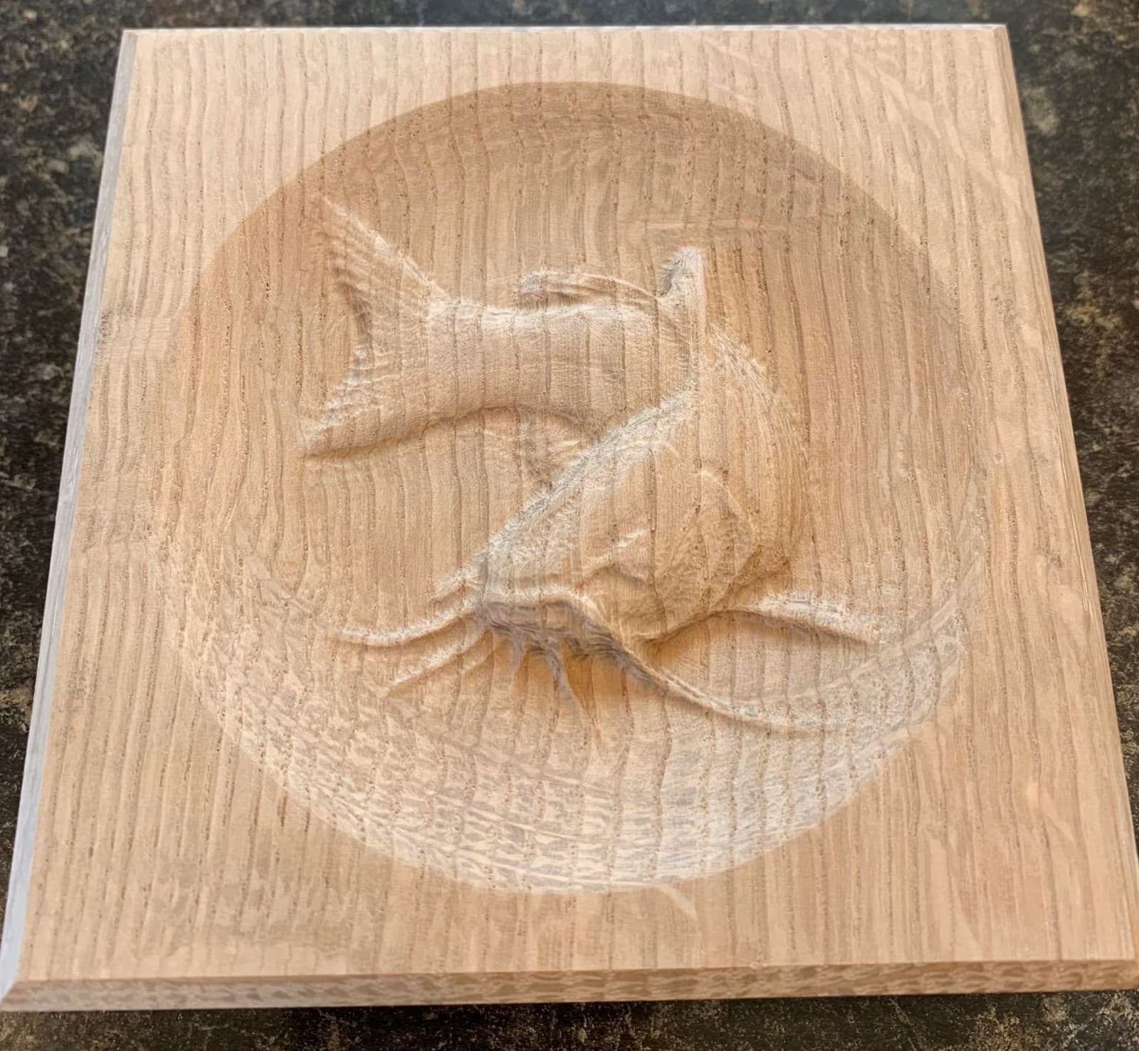 Catfish Fish Engraving Trim Wood Corner Trim Block, Door Trim Block, Window Trim