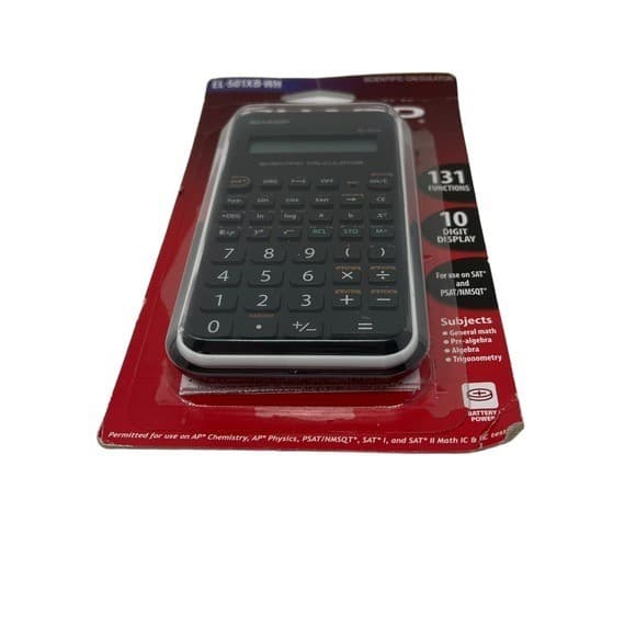 Sharp EL501XB-WH Scientific Calculator with 131 Functions and Large 10-Digit 6