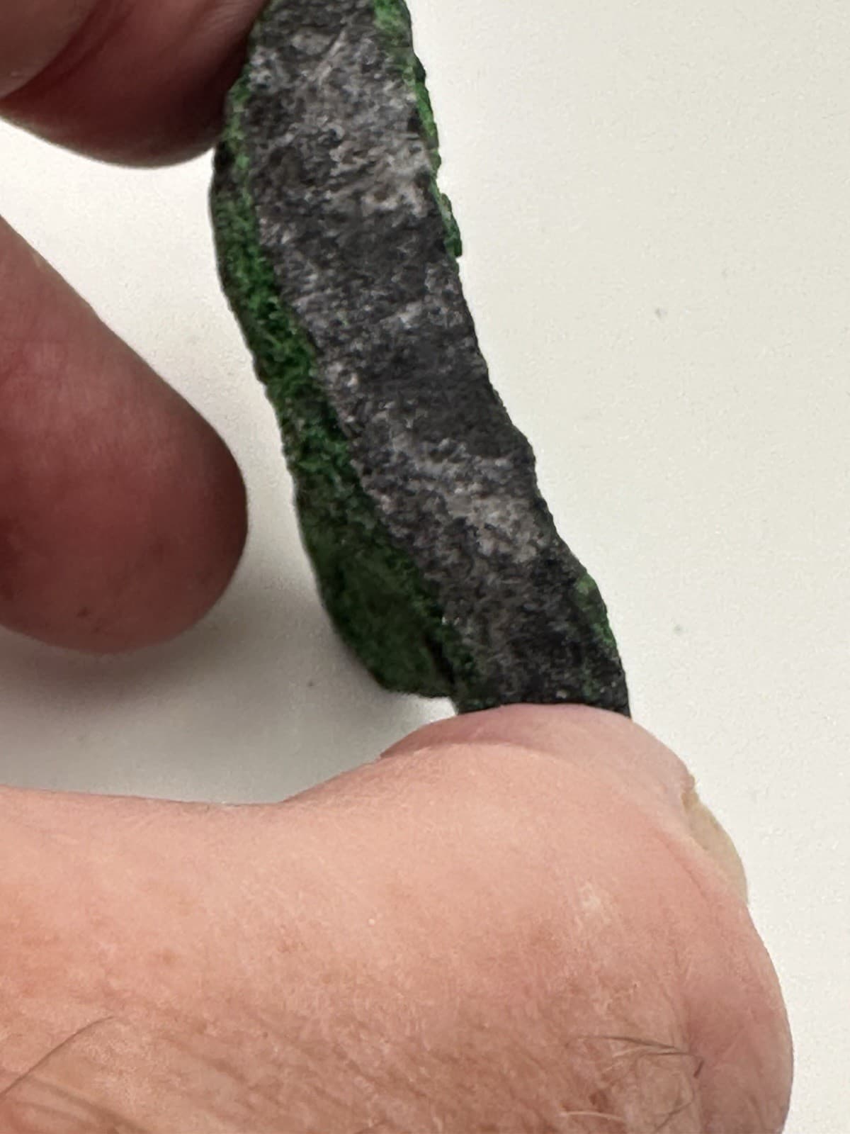 30g 2.5x1" RARE Green Uvarovite Garnet Crystals on Matrix Mineral Specimen 4