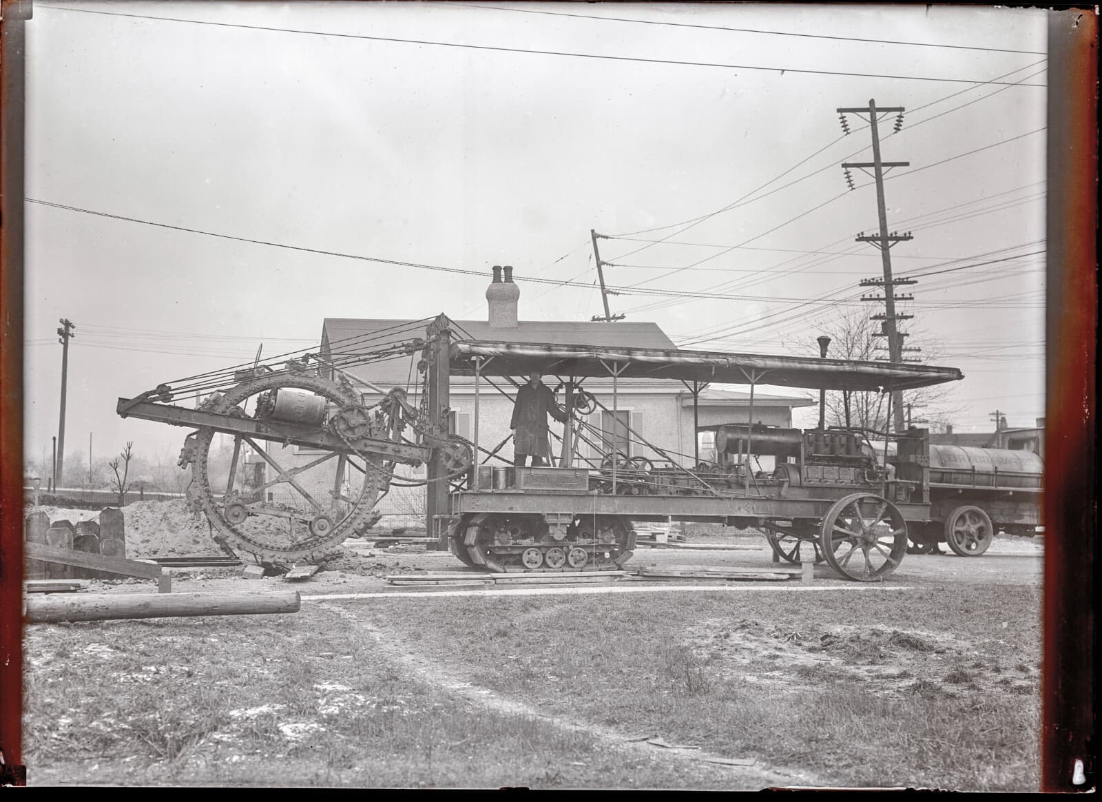 Large Format 5x7 Glass Negatives Rural Electricity Infrastructure 1920's Ohio 3