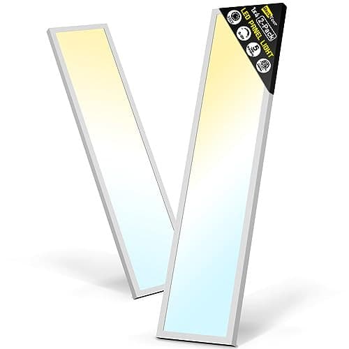 1x4 Led Flat Panel Light Surface Mount 2-Pack, 1Ft. x 4Ft. (2-PACK) White 2