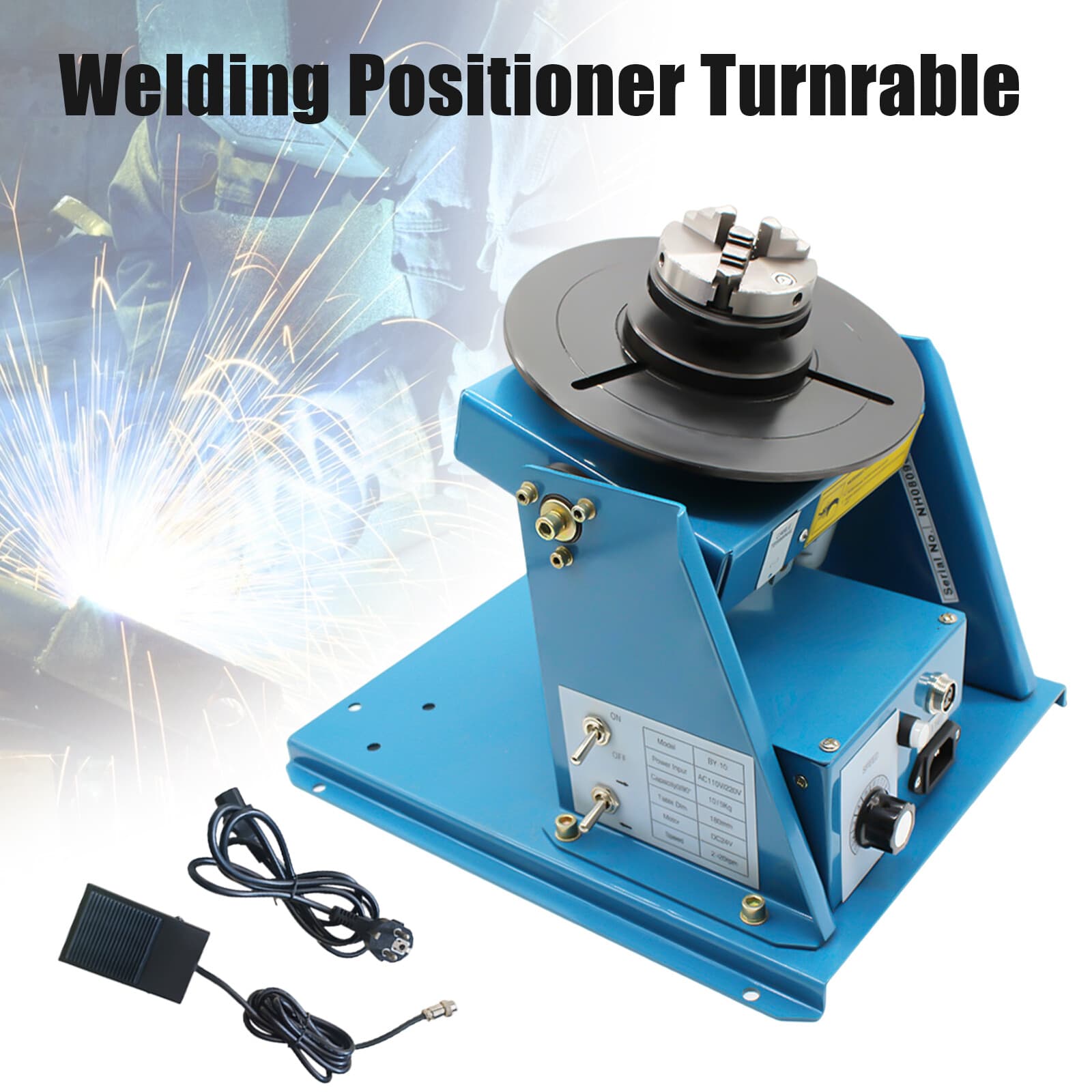 Welding Positioner Automatic Pipe Welding Automatic Rotary Table Positioner 10kg 4