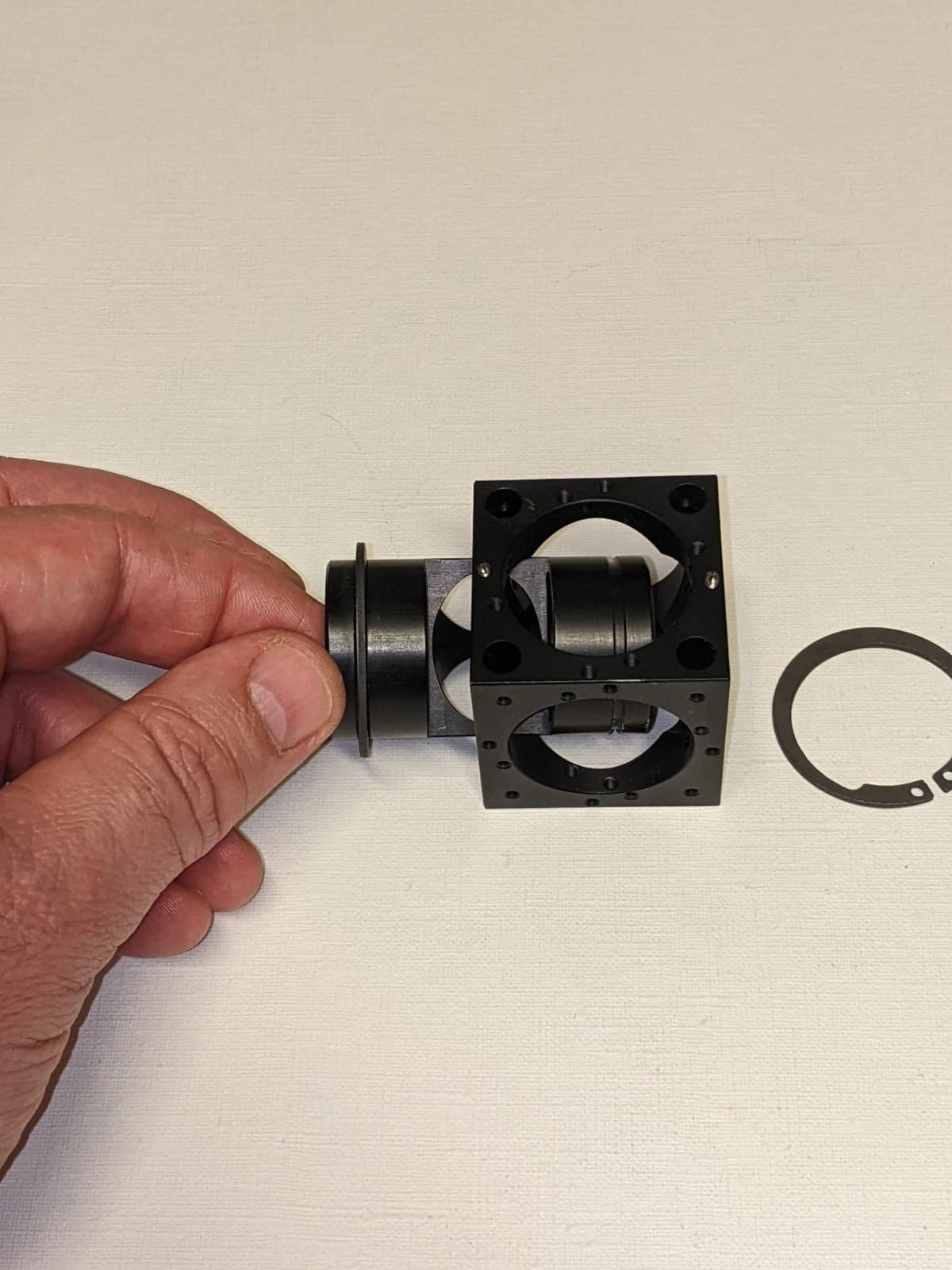 Optics Rotatable Plate Holder WITH Cube 30 Optomechanical Microbench Linos 2