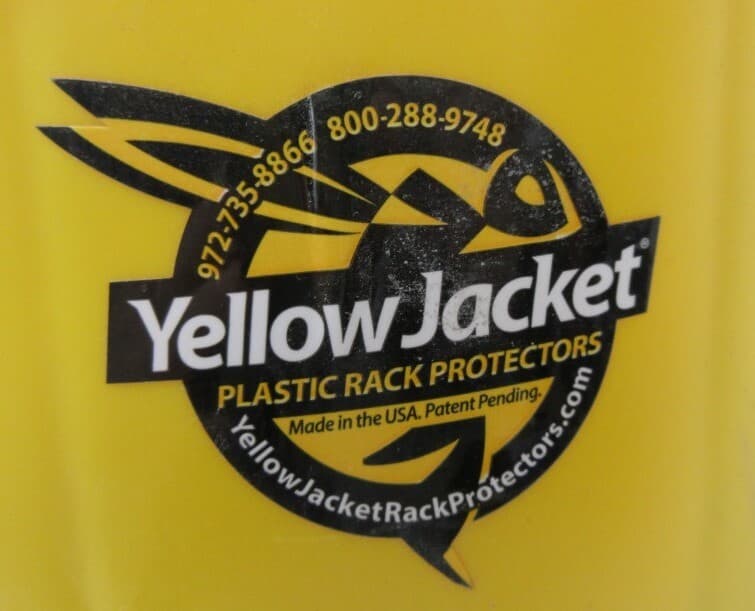 YELLOW JACKET YJ-3X1-5/8 PALLET RACK PROTECTOR, FITS 3" X 1-5/8" RACK, YELLOW 2