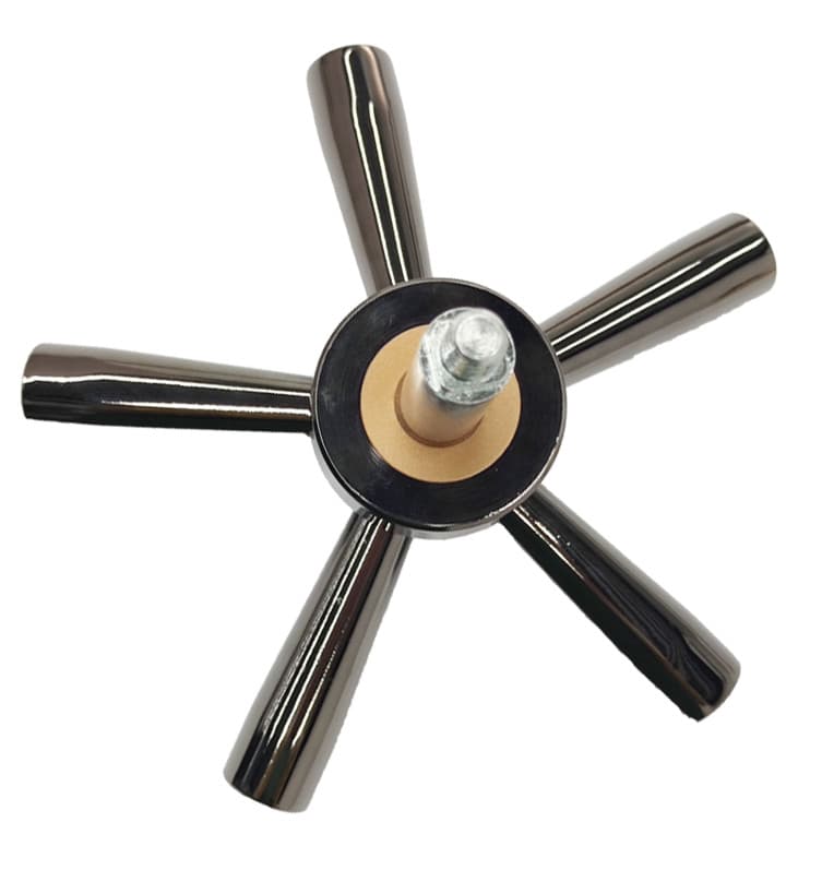 New 5 Spoke Gun Safe Handle For Strong Safes & Vault Doors With Black Chrome 4