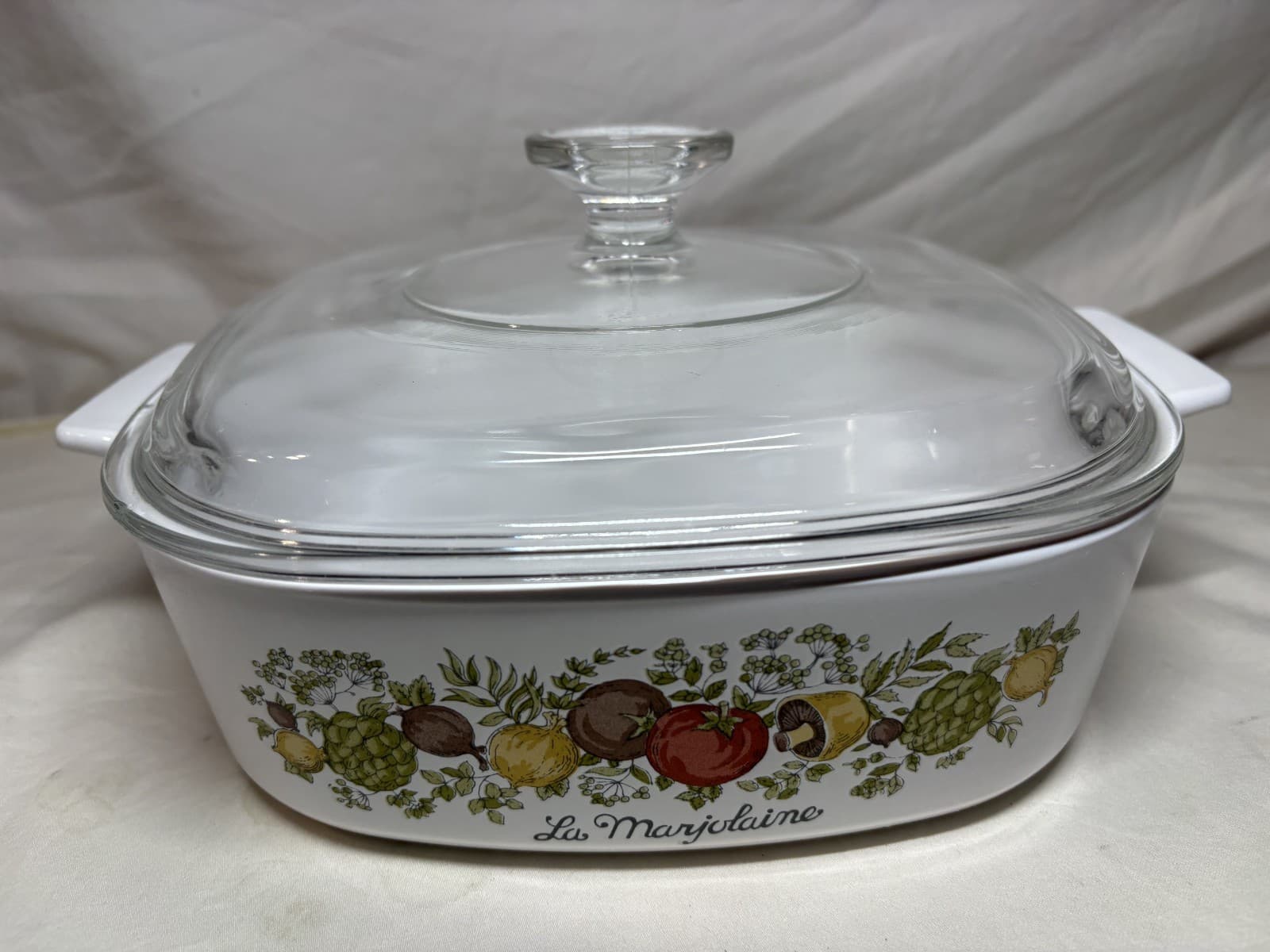 Corning Ware Spice of Life La Marjolaine Casserole A-2-B 2 LITER Pyrex Lid A9C 6